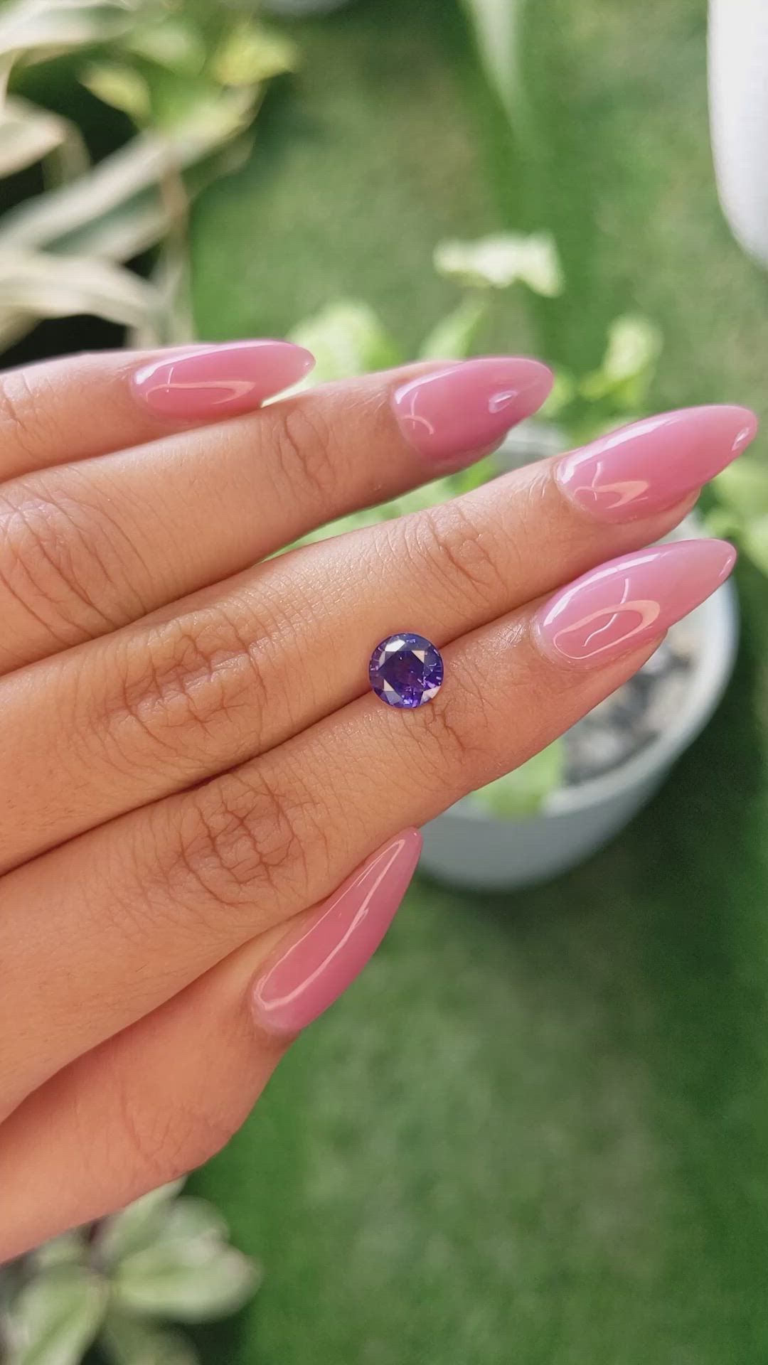 1.61 Ct. Color Change Sapphire from Ceylon (Sri Lanka) Size Video