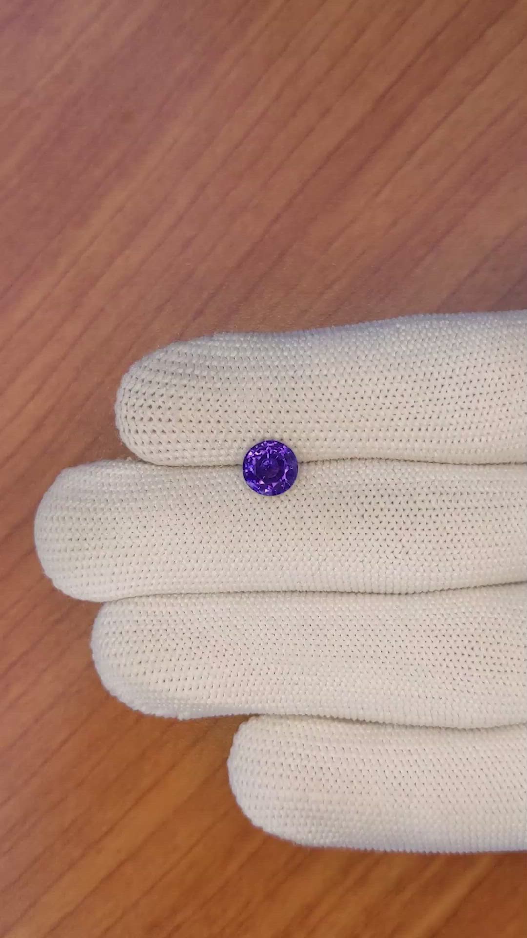 1.61 Ct. Color Change Sapphire from Ceylon (Sri Lanka) Size Video