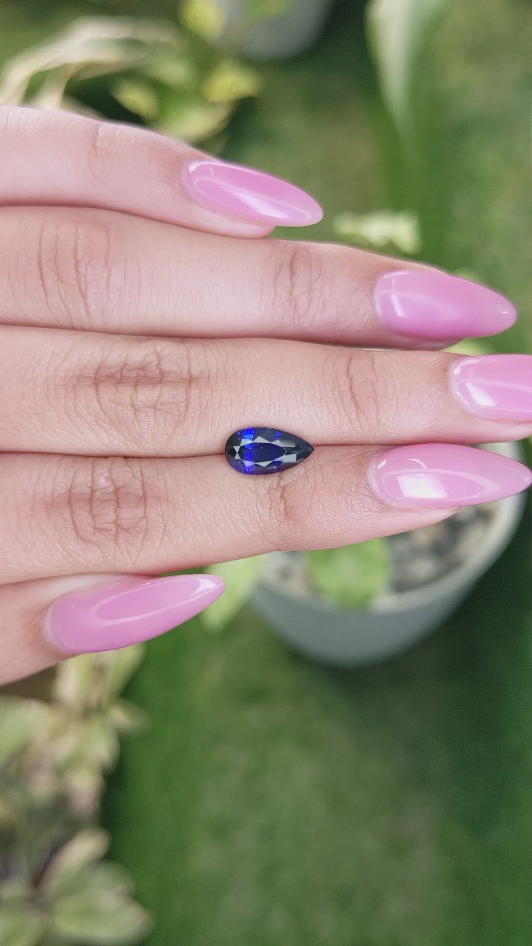 2.05 Ct. Blue Sapphire from Ceylon (Sri Lanka) Size Video