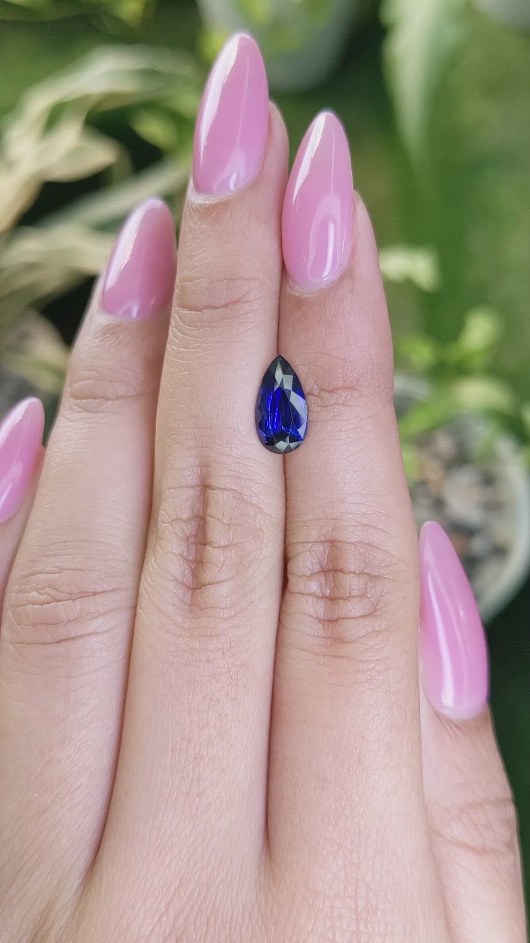 2.05 Ct. Blue Sapphire from Ceylon (Sri Lanka) Size Video