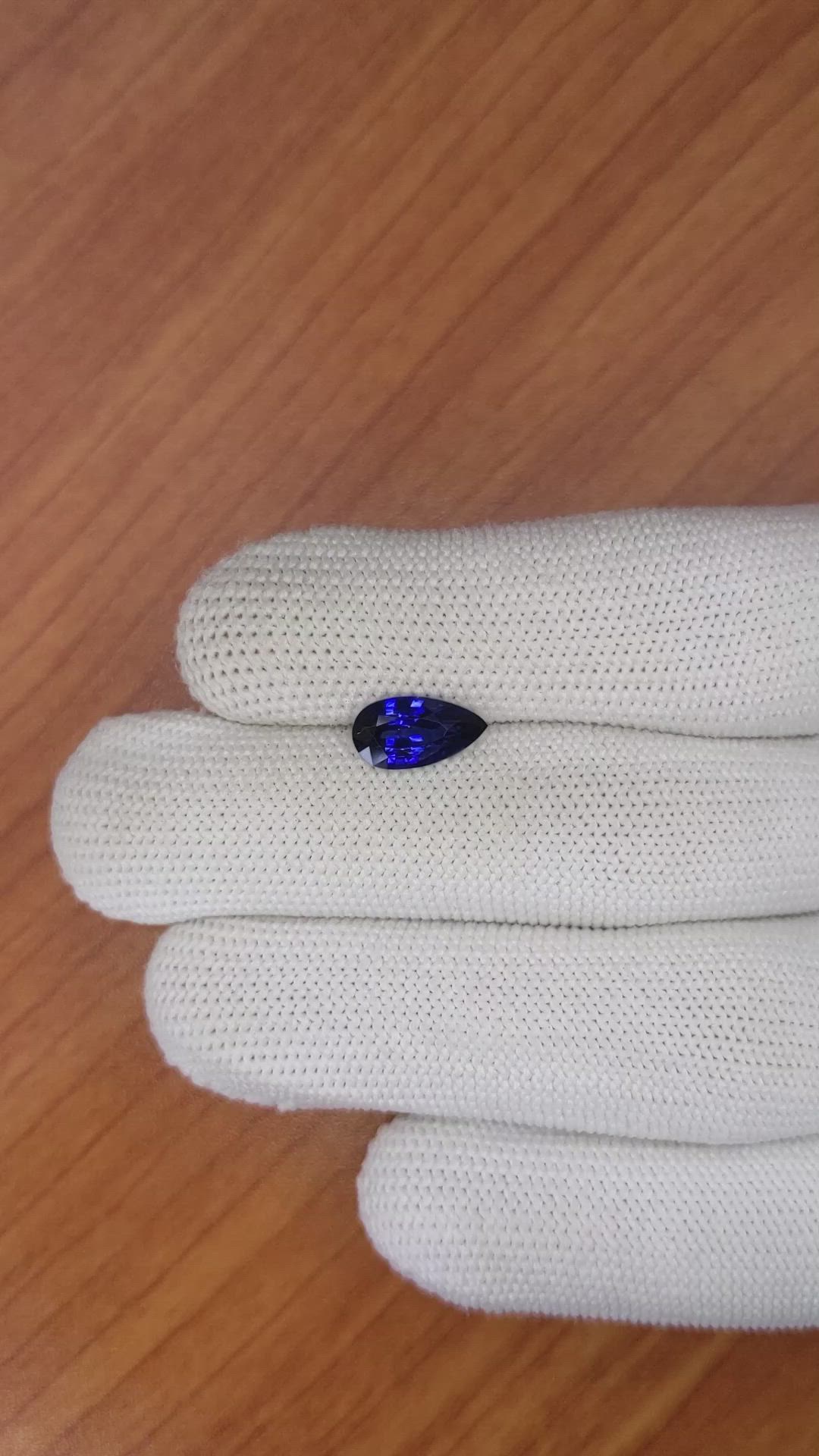 2.05 Ct. Blue Sapphire from Ceylon (Sri Lanka) Size Video