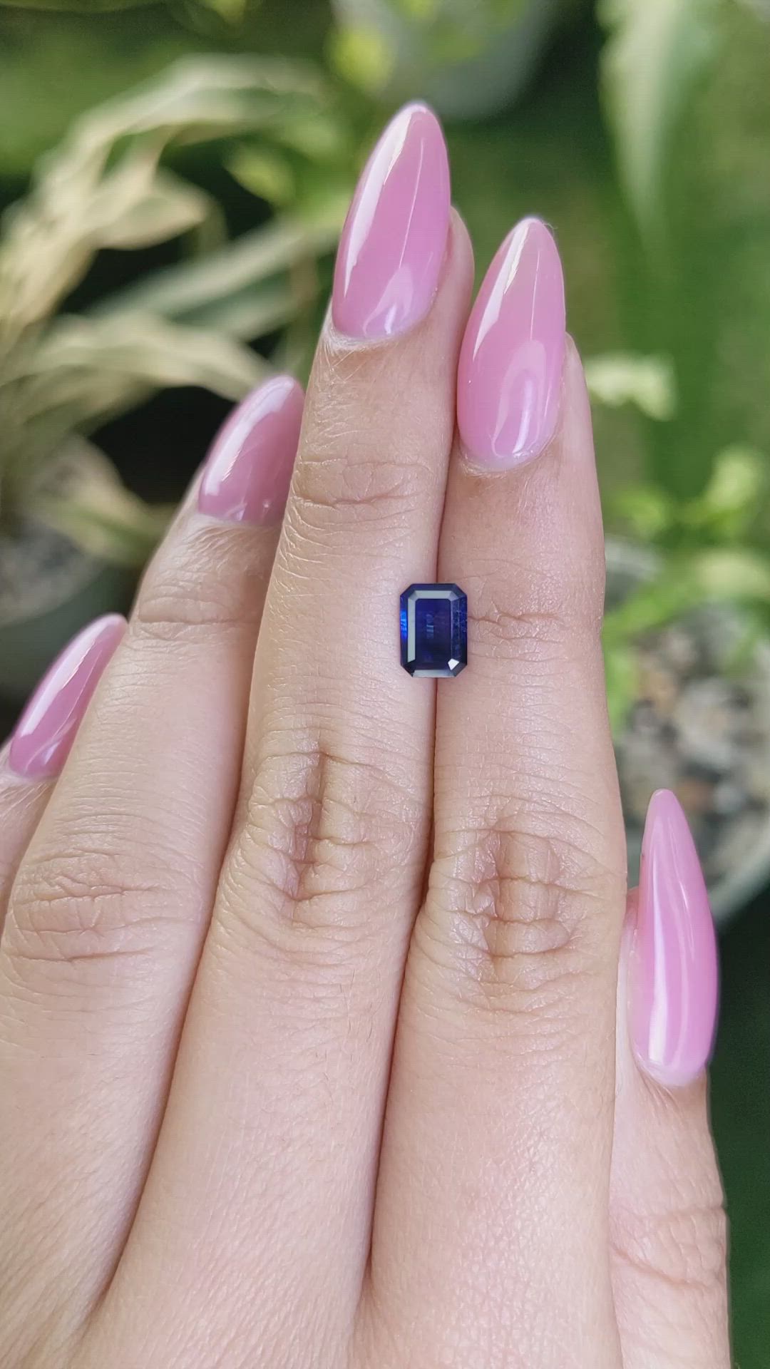 0.99 Ct. Blue Sapphire from Ceylon (Sri Lanka) Size Video