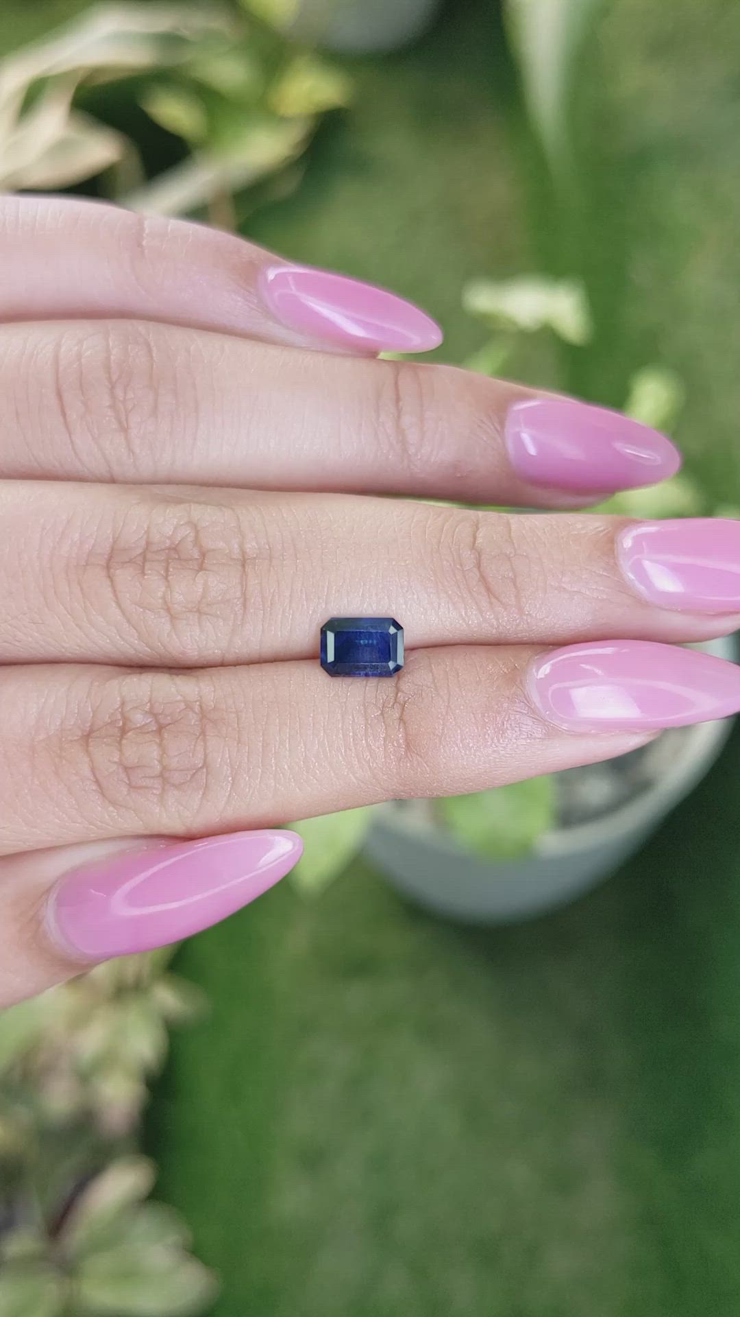 0.99 Ct. Blue Sapphire from Ceylon (Sri Lanka) Size Video