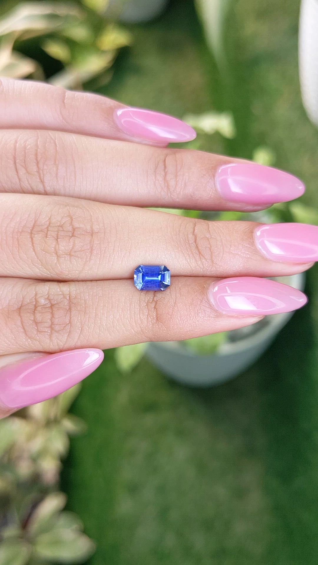 1.19 Ct. Blue Sapphire from Ceylon (Sri Lanka) Size Video