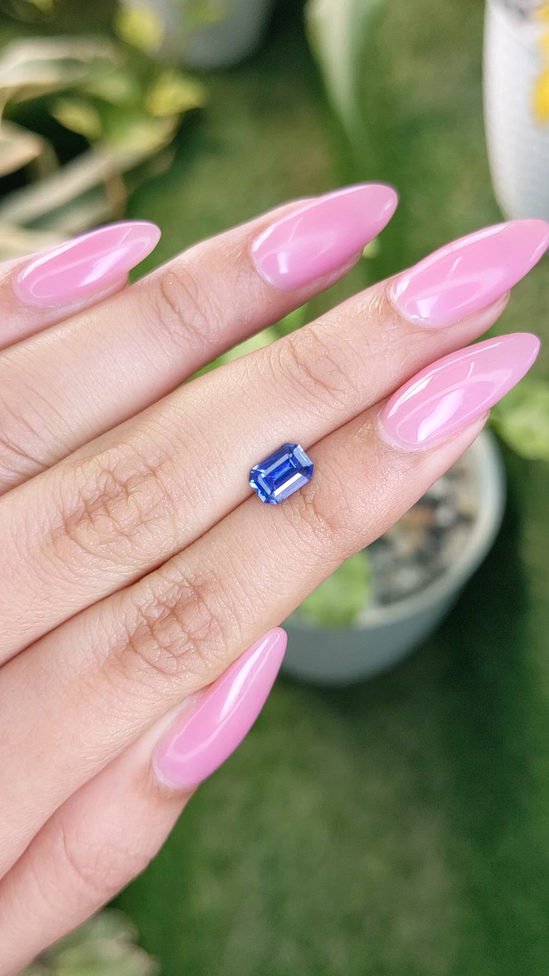 1.19 Ct. Blue Sapphire from Ceylon (Sri Lanka) Size Video