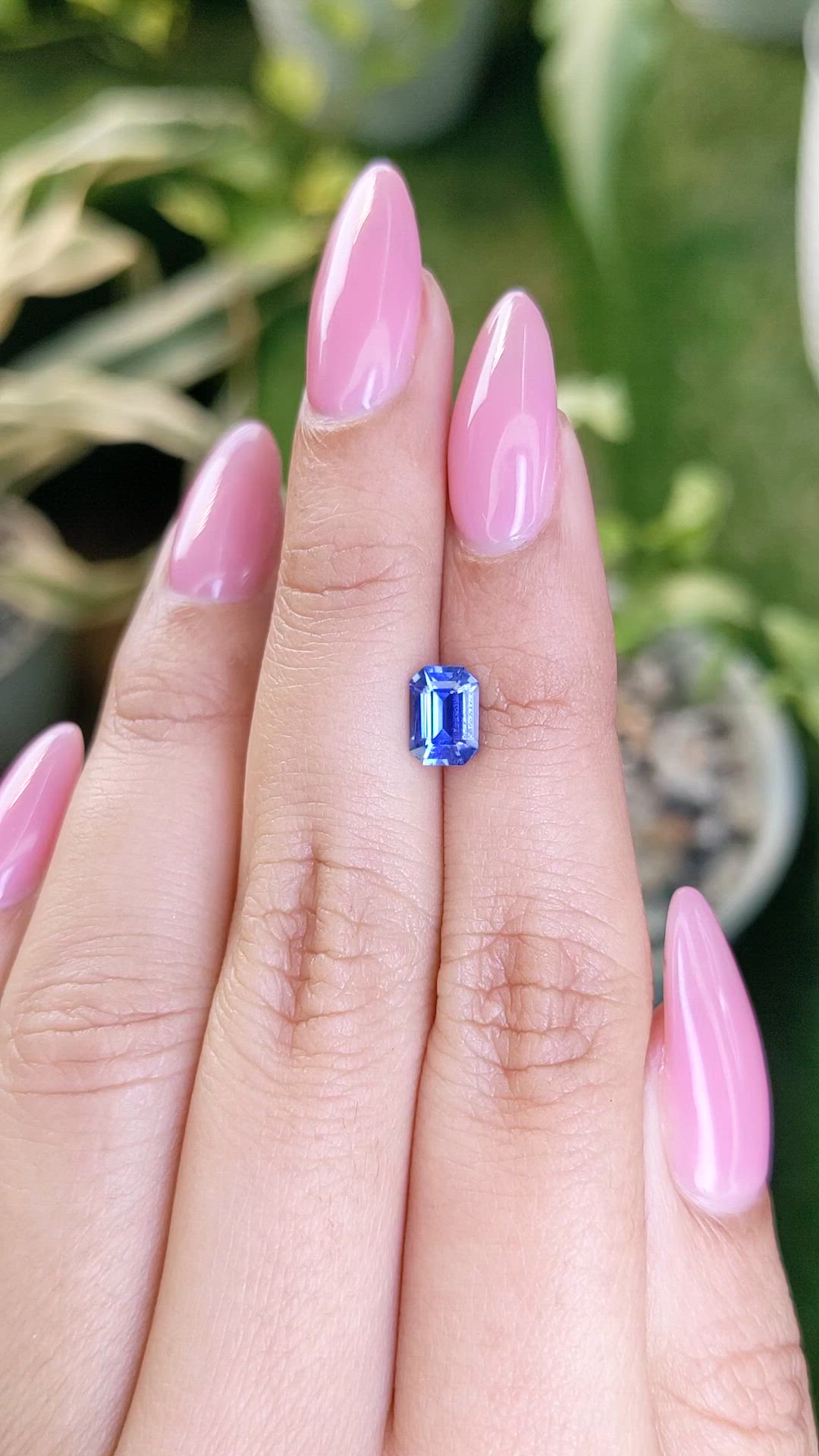 1.19 Ct. Blue Sapphire from Ceylon (Sri Lanka) Size Video
