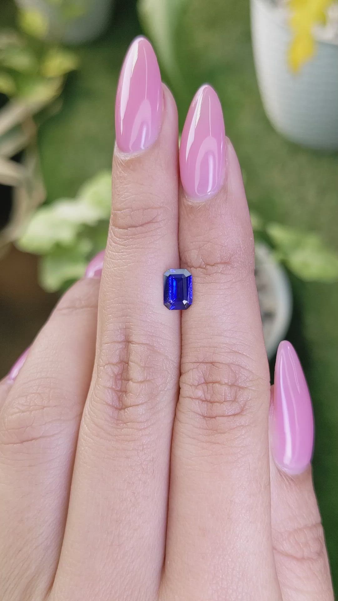 0.91 Ct. Blue Sapphire from Ceylon (Sri Lanka) Size Video