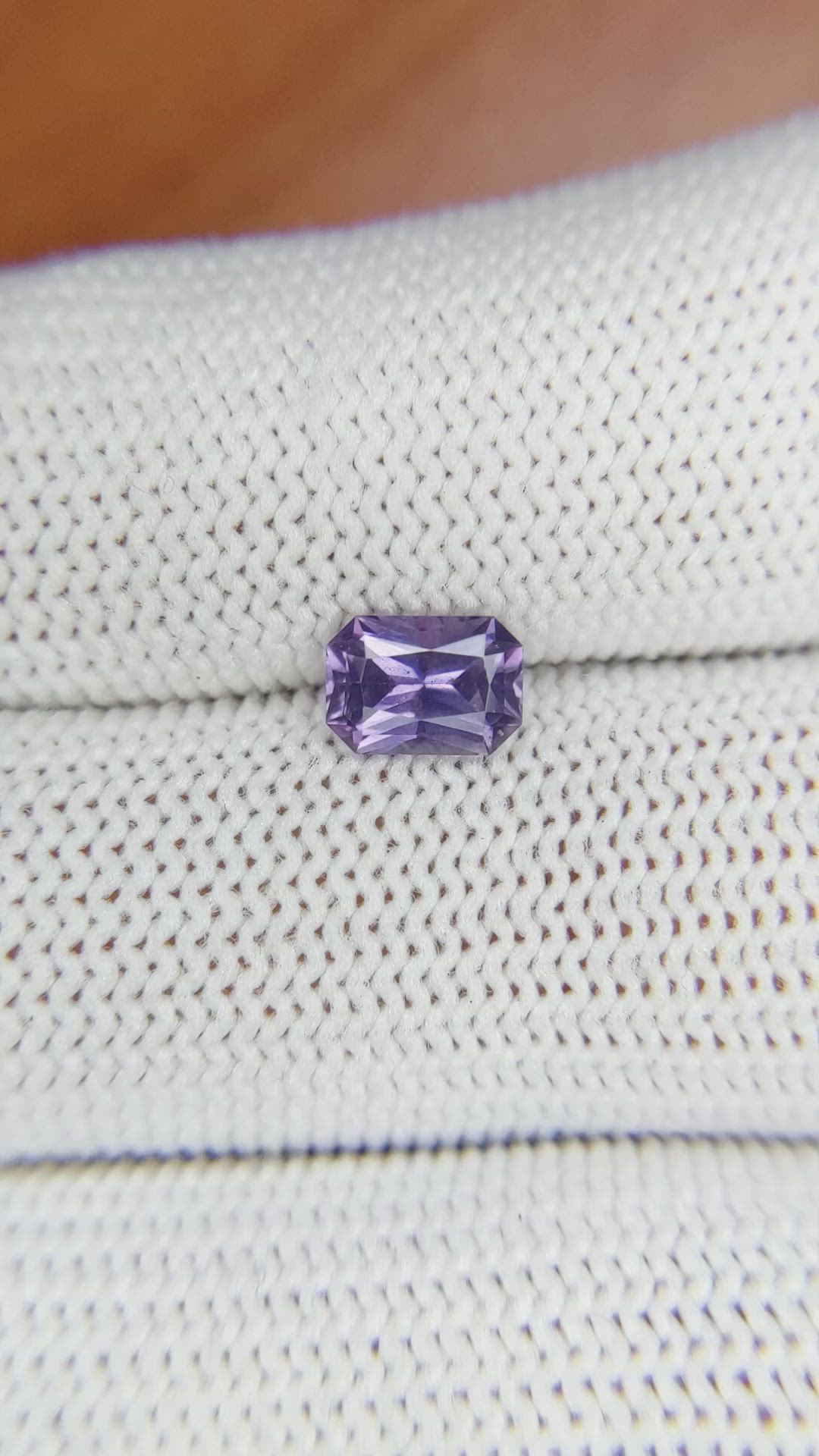 1.12 Ct. Purple Sapphire from Ceylon (Sri Lanka) Size Video