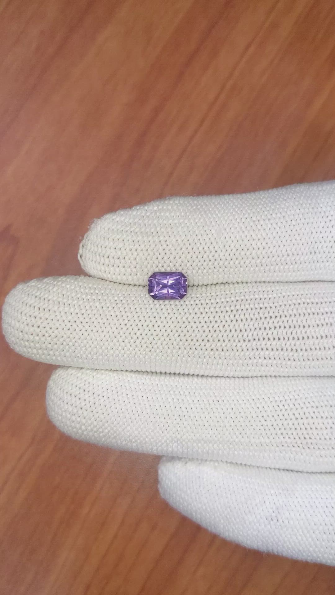 1.12 Ct. Purple Sapphire from Ceylon (Sri Lanka) Size Video