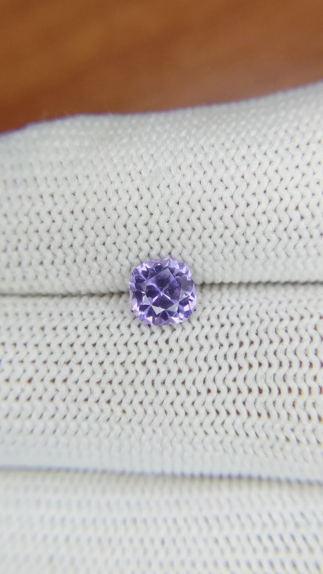 1.12 Ct. Bluish Purple Sapphire from Ceylon (Sri Lanka) Size Video