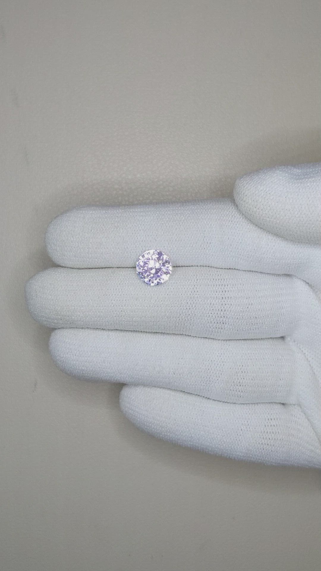 3.01 Ct. Purple Sapphire from Ceylon (Sri Lanka) Size Video