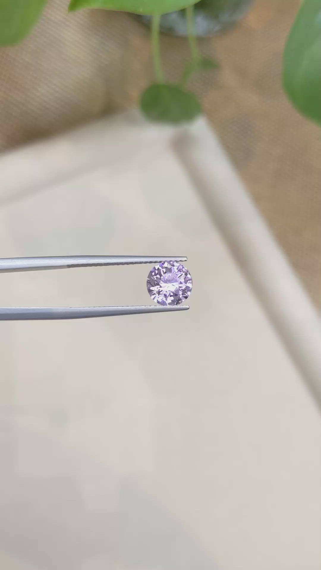 3.01 Ct. Purple Sapphire from Ceylon (Sri Lanka) Size Video