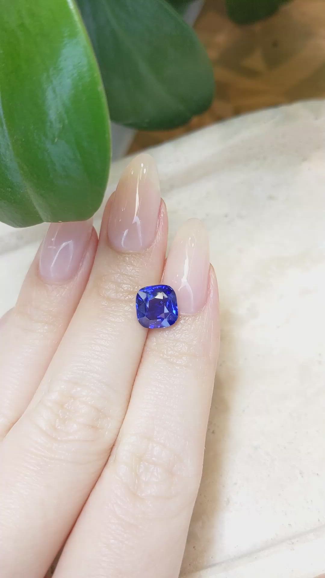3.06 Ct. Blue Sapphire from Madagascar Size Video