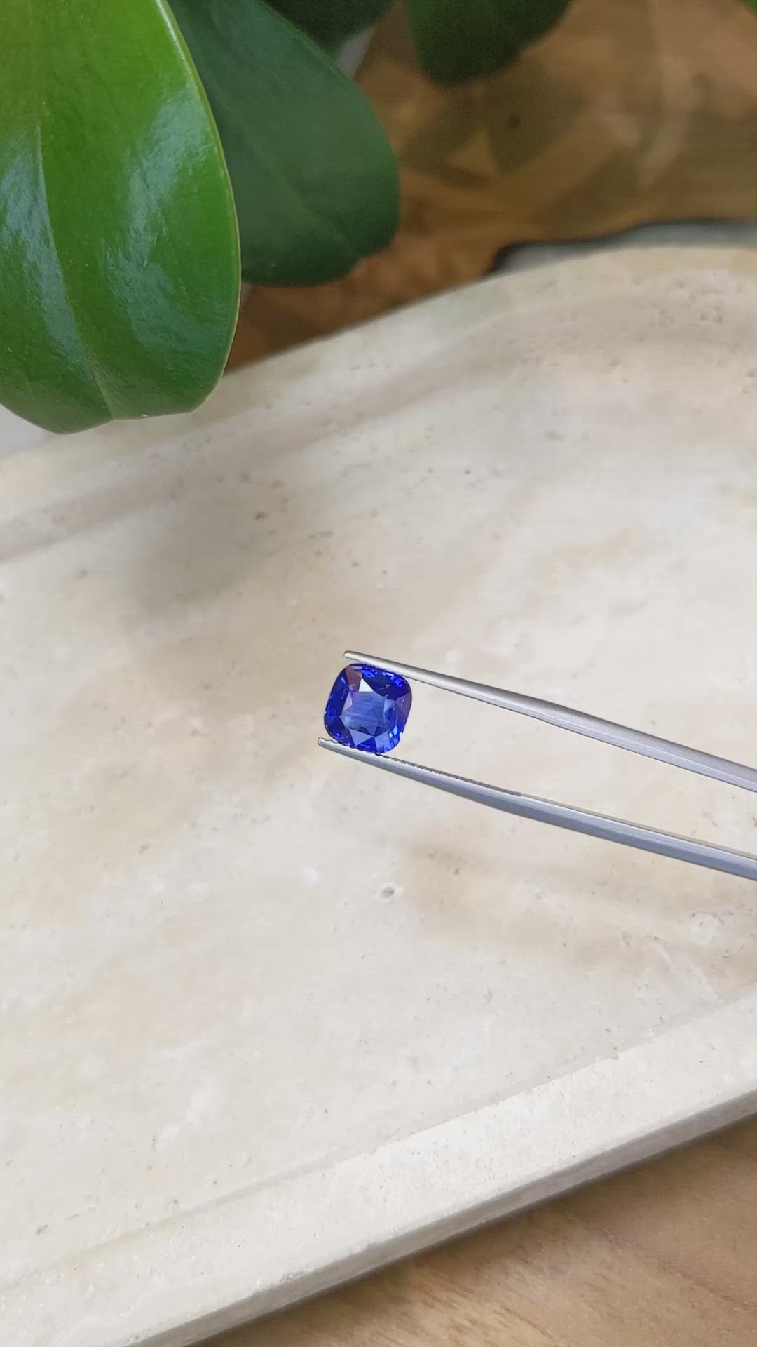 3.06 Ct. Blue Sapphire from Madagascar Size Video