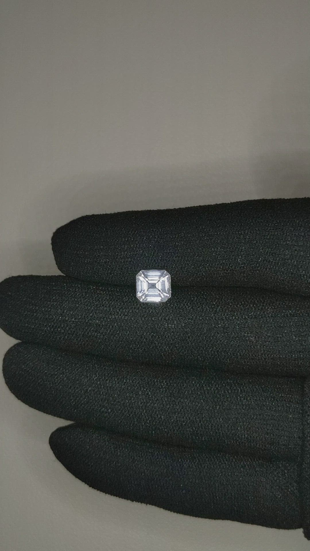 2.08 Ct. White Sapphire from Ceylon (Sri Lanka) Size Video