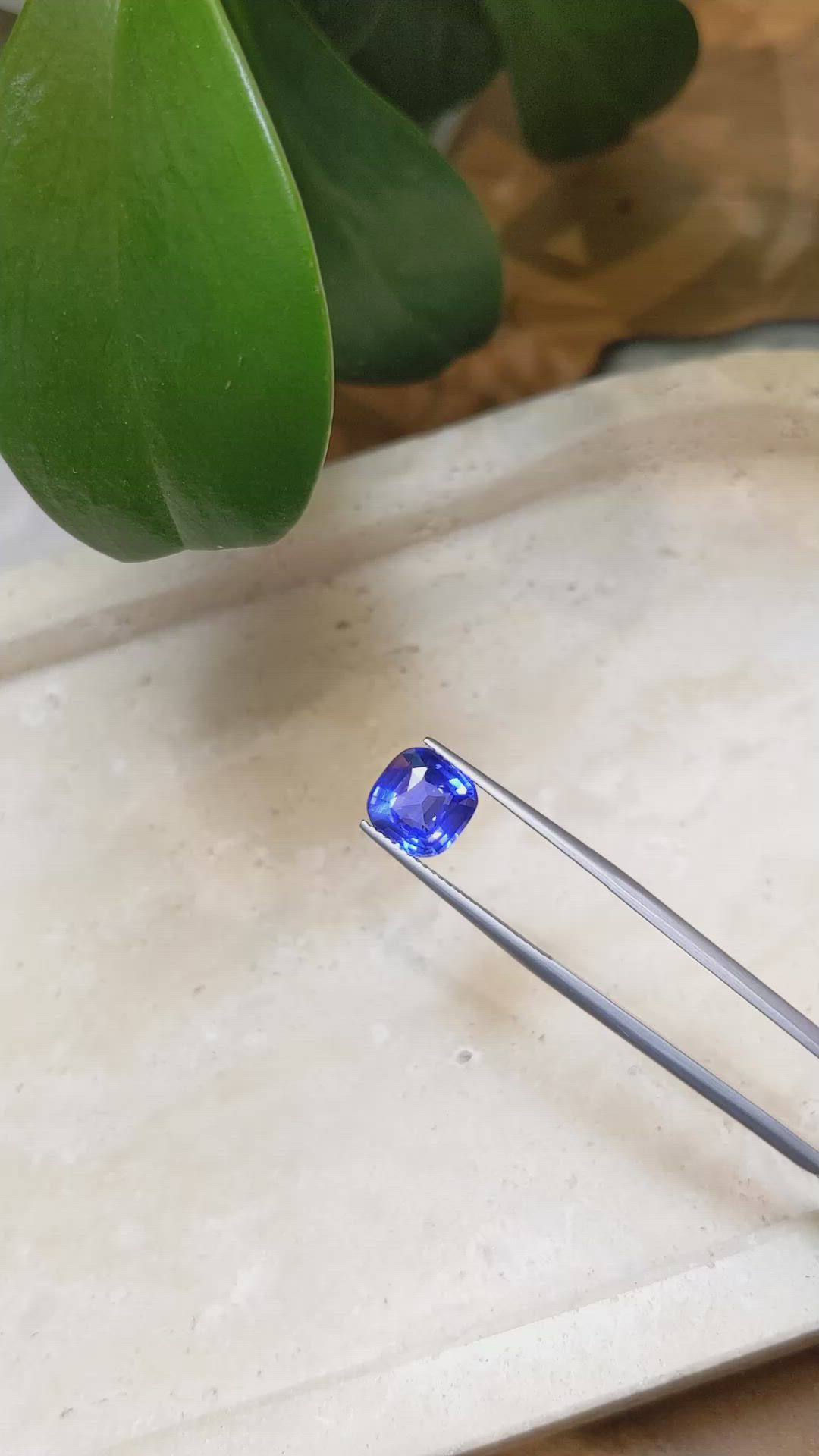 3.58 Ct. Blue Sapphire from Ceylon (Sri Lanka) Size Video