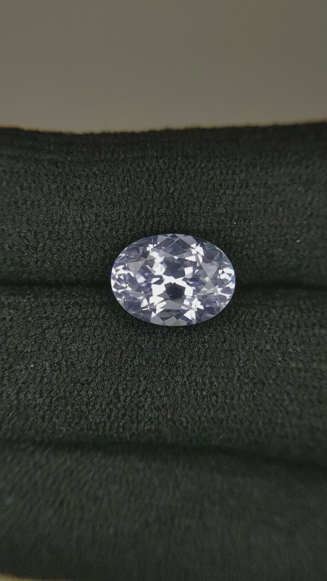 4.26 Ct. White Sapphire from Ceylon (Sri Lanka) Size Video
