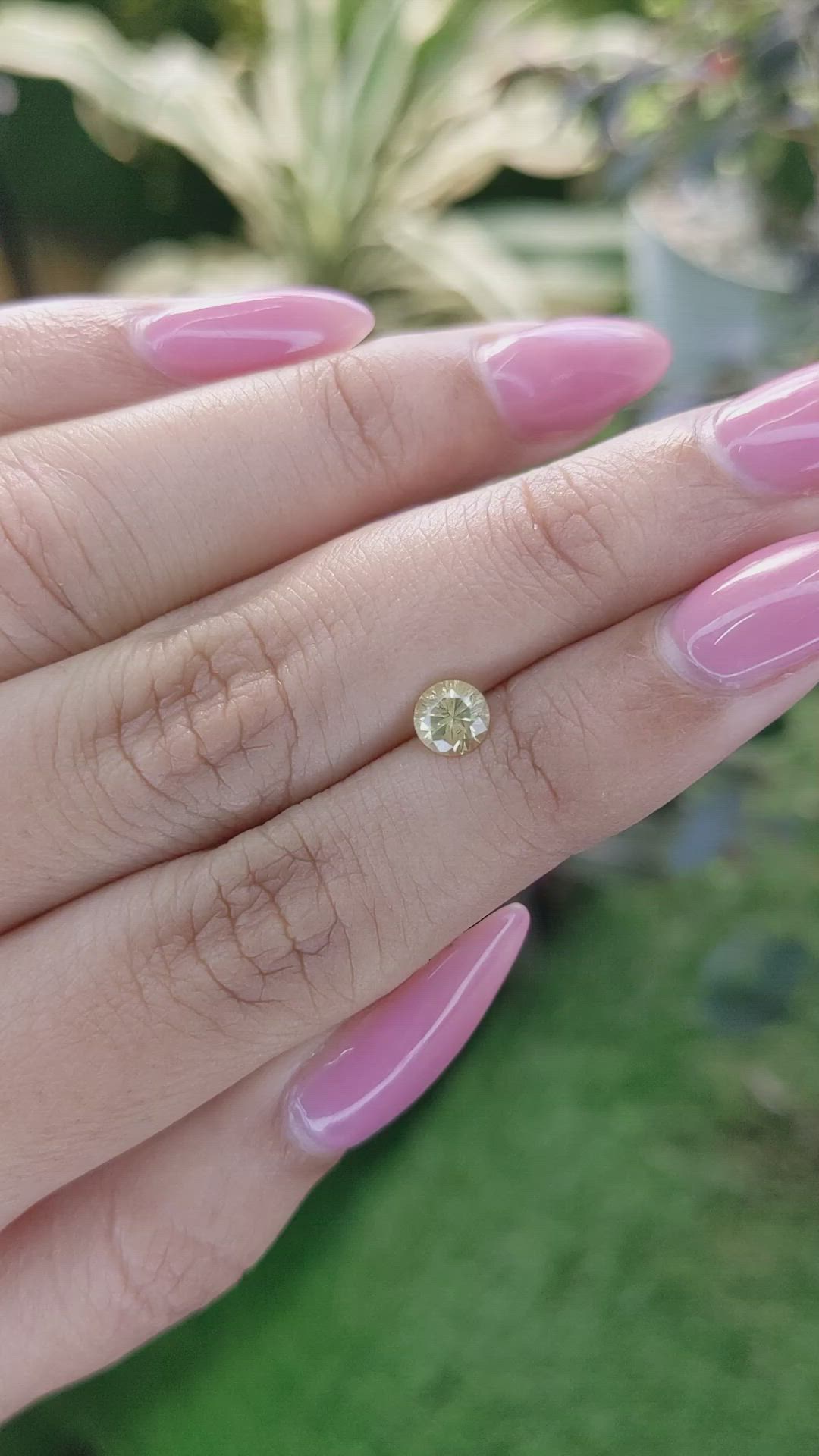 0.62 Ct. Yellow Sapphire from Ceylon (Sri Lanka) Size Video
