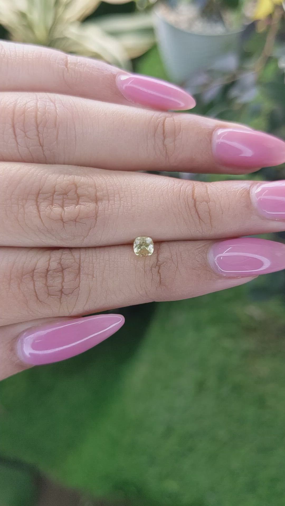 0.34 Ct. Yellow Sapphire from Ceylon (Sri Lanka) Size Video