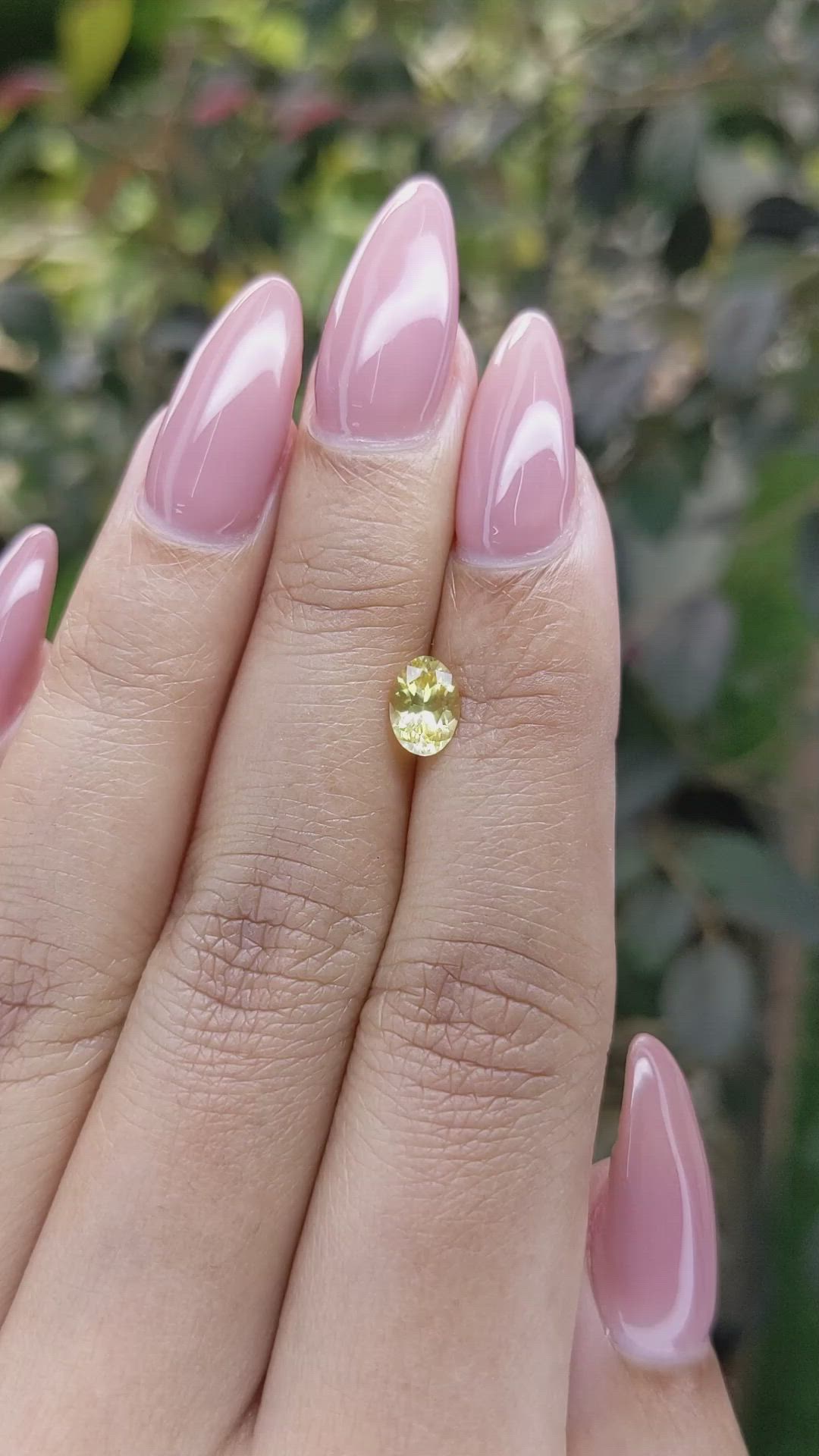 0.83 Ct. Yellow Sapphire from Ceylon (Sri Lanka) Size Video