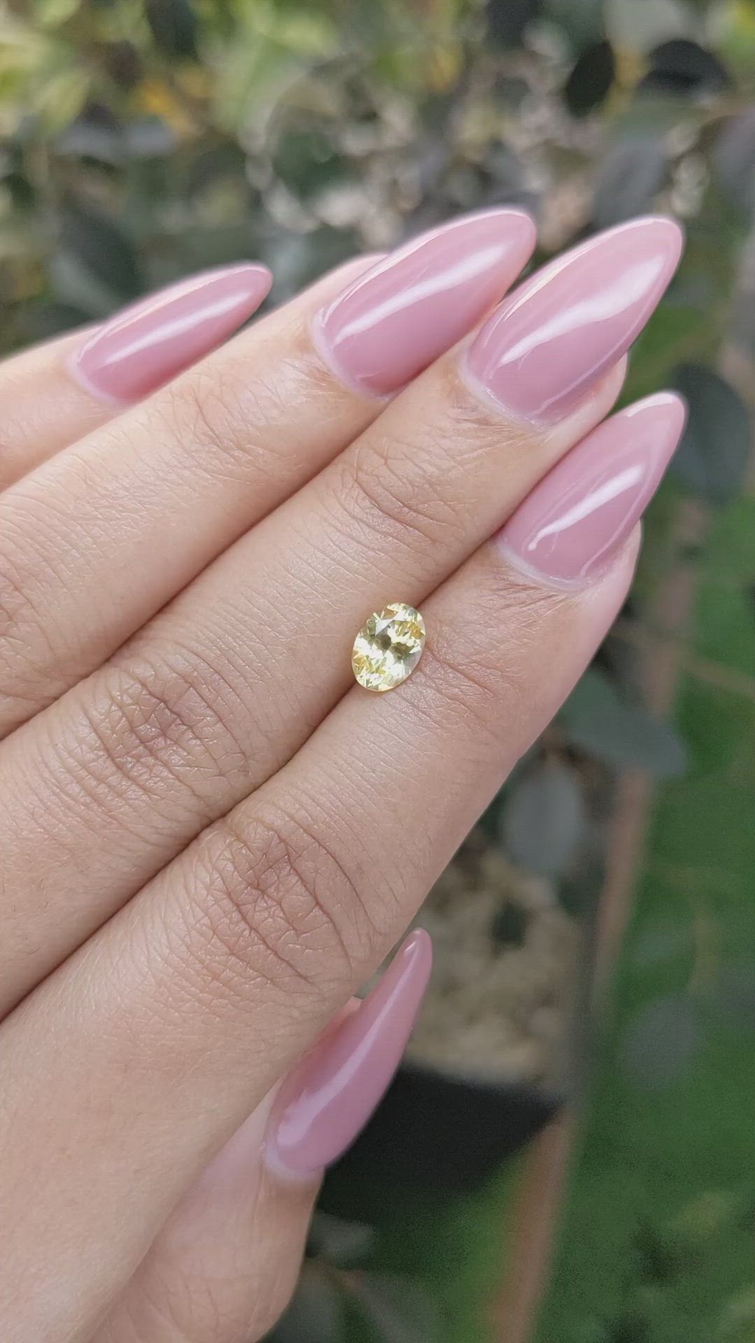 0.92 Ct. Yellow Sapphire from Ceylon (Sri Lanka) Size Video