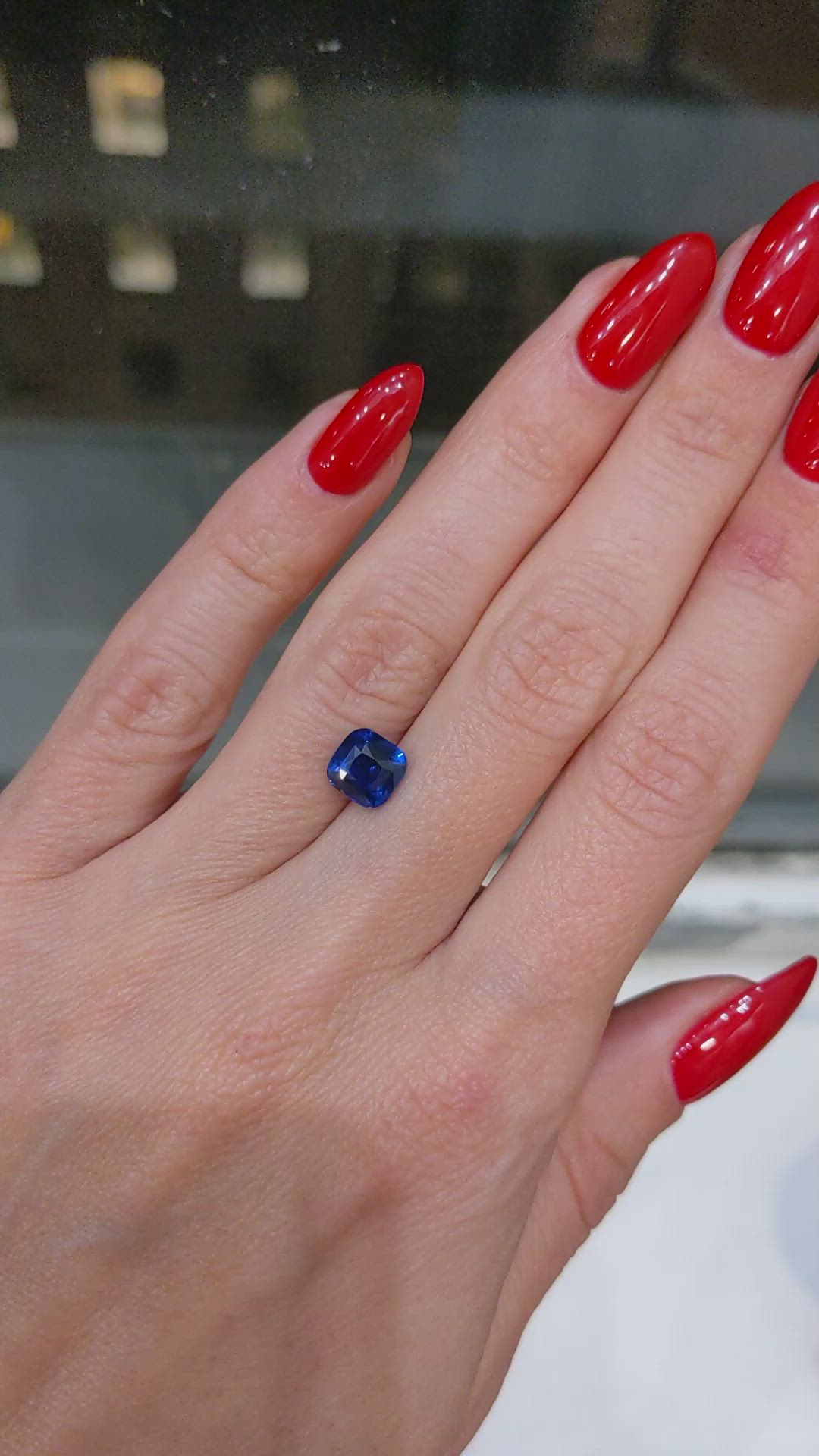 2.05 Ct. Blue Sapphire from Ceylon (Sri Lanka) Size Video