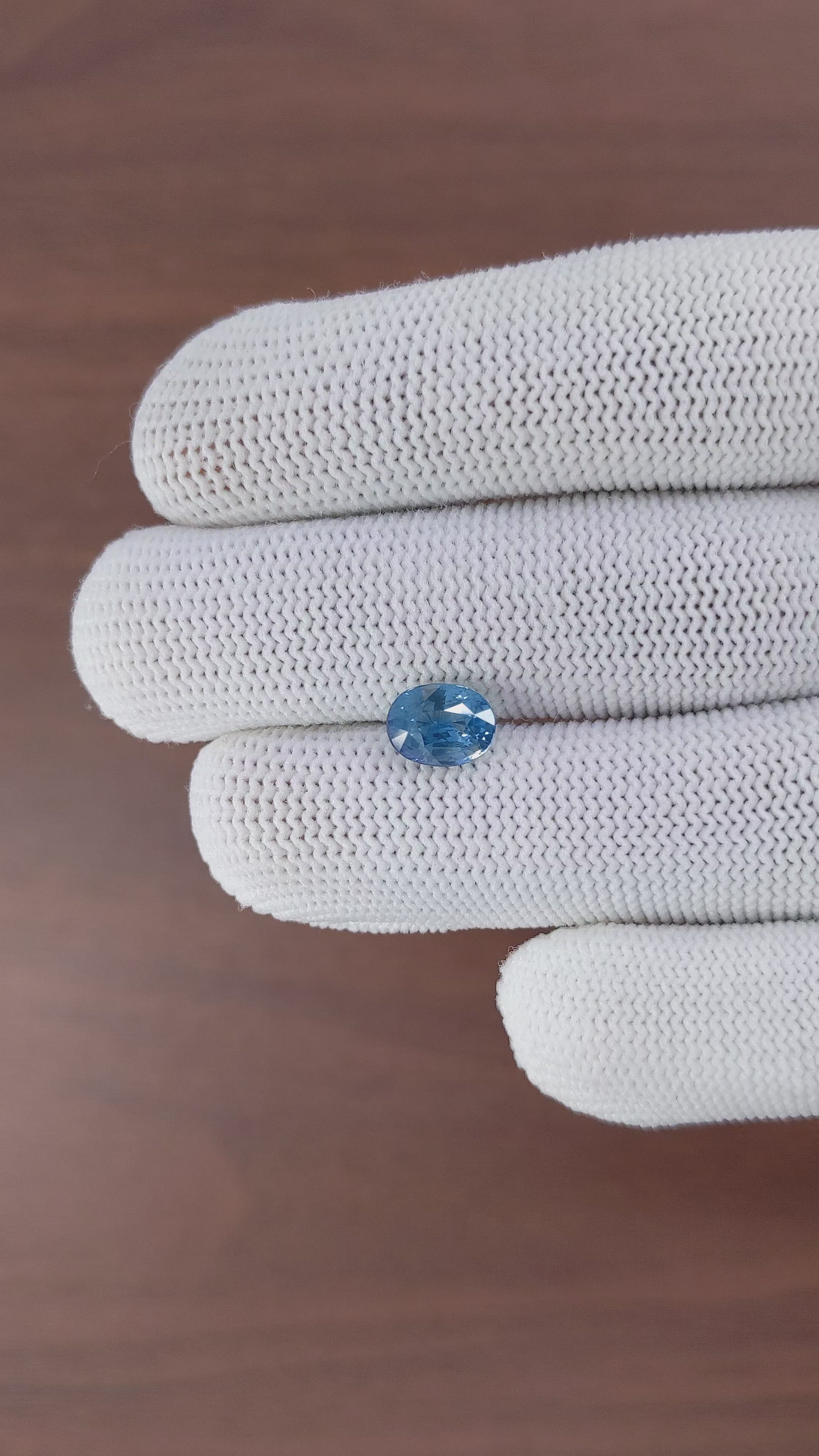 2.06 Ct. Greenish Blue Sapphire from Madagascar Size Video