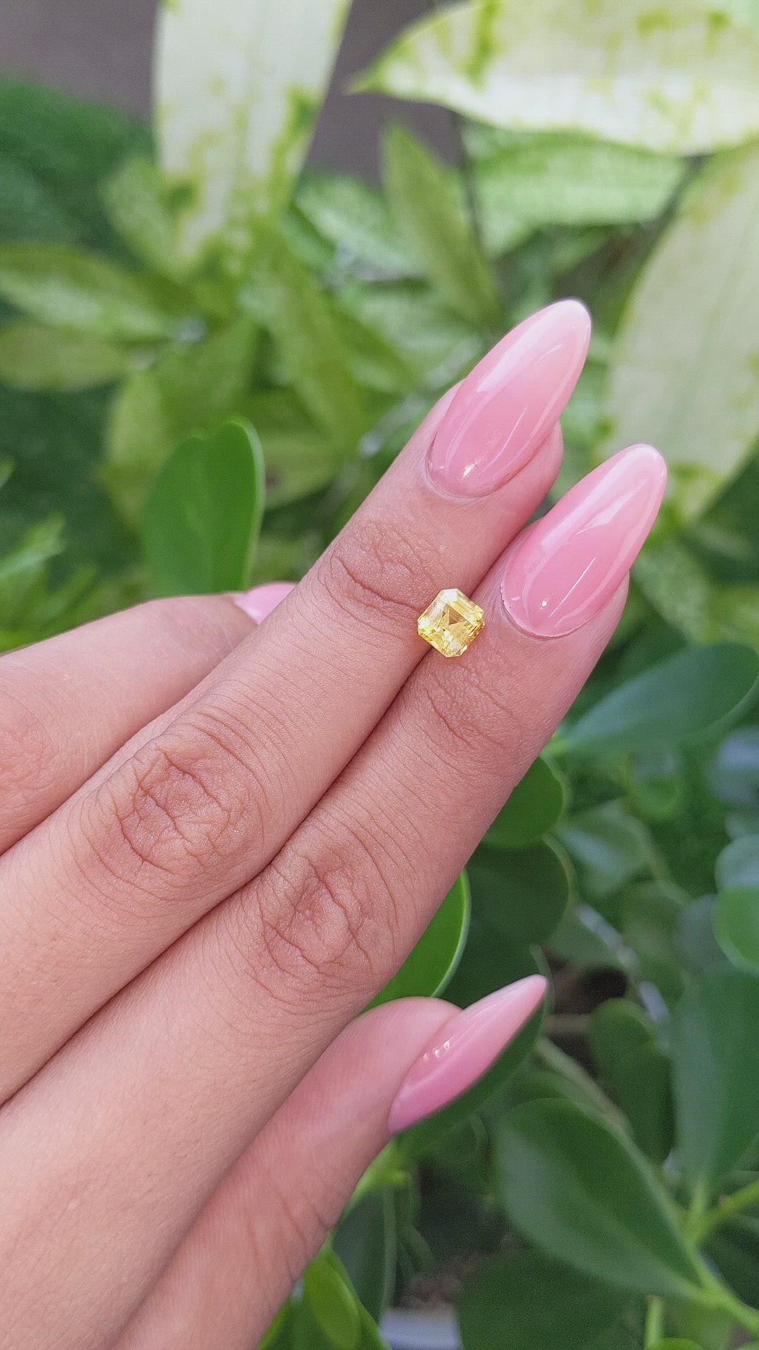 1.26 Ct. Yellow Sapphire from Madagascar Size Video