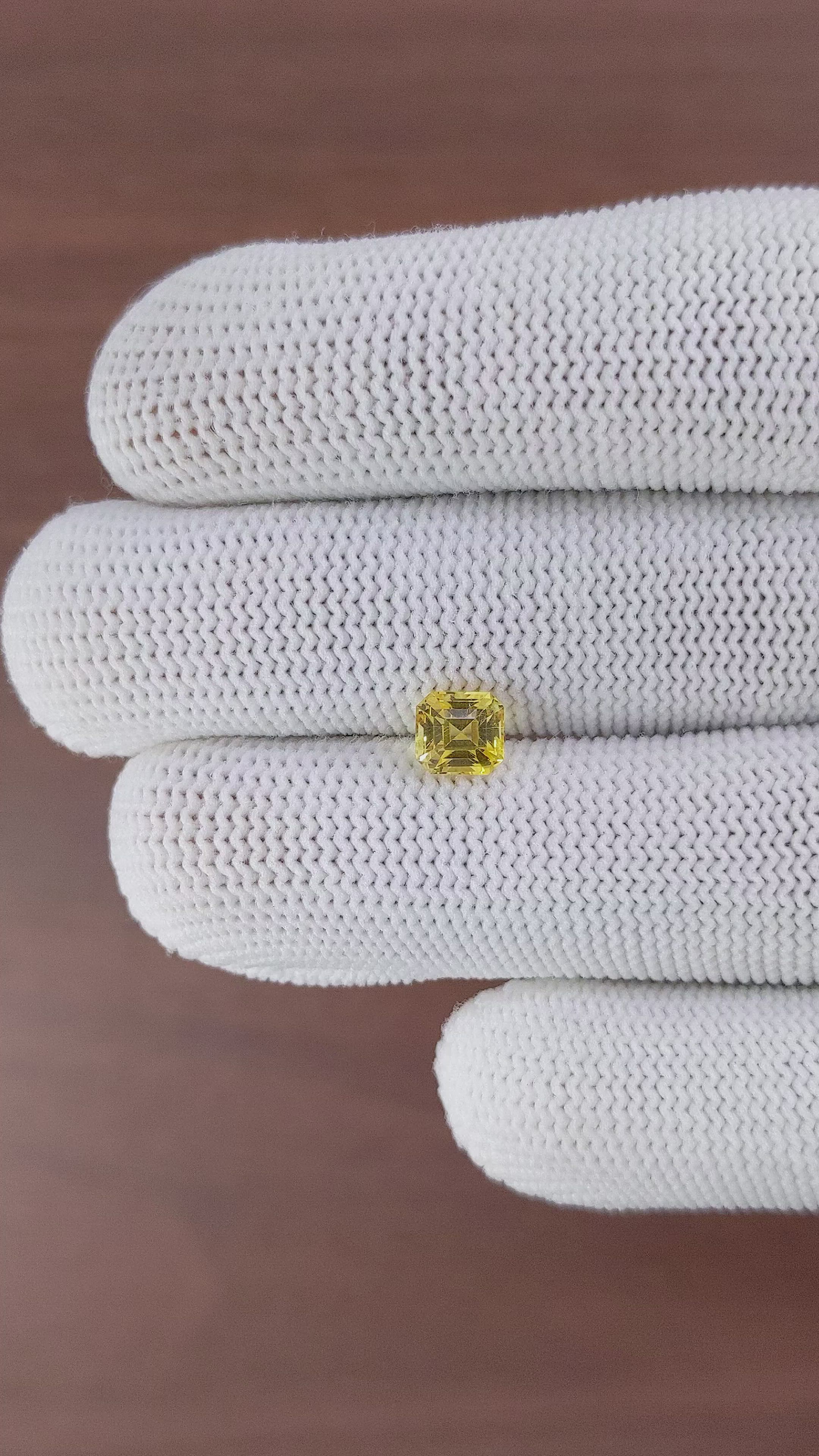 1.26 Ct. Yellow Sapphire from Madagascar Size Video