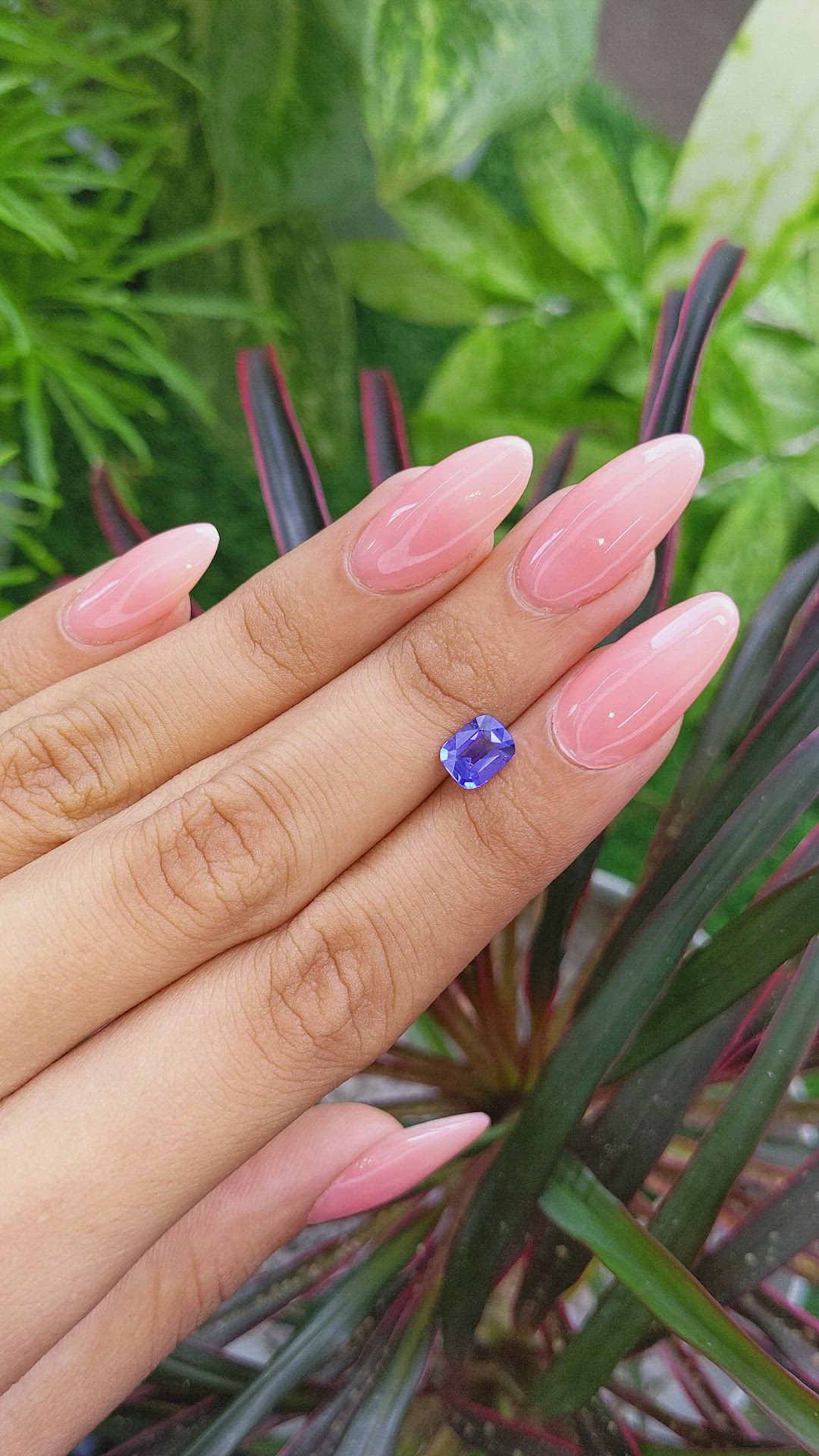 1.29 Ct. Color Change Sapphire from Ceylon (Sri Lanka) Size Video