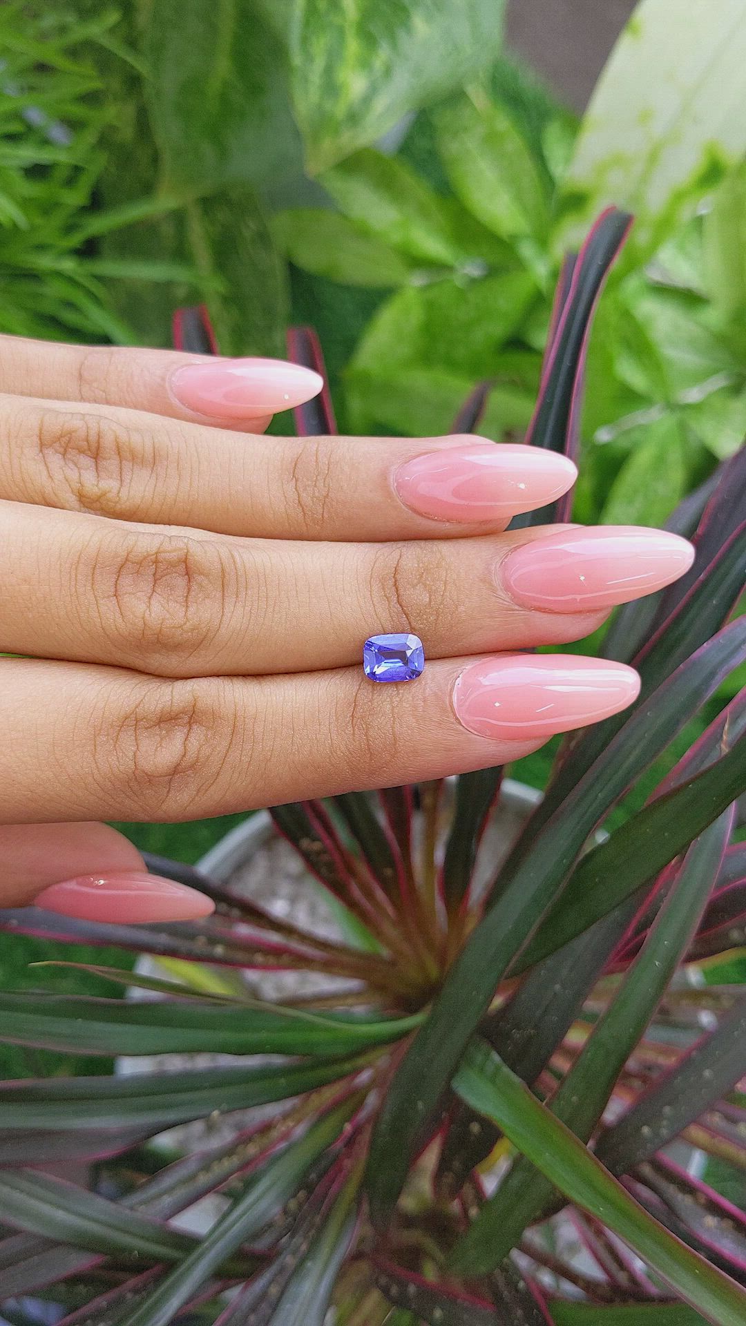 1.29 Ct. Color Change Sapphire from Ceylon (Sri Lanka) Size Video