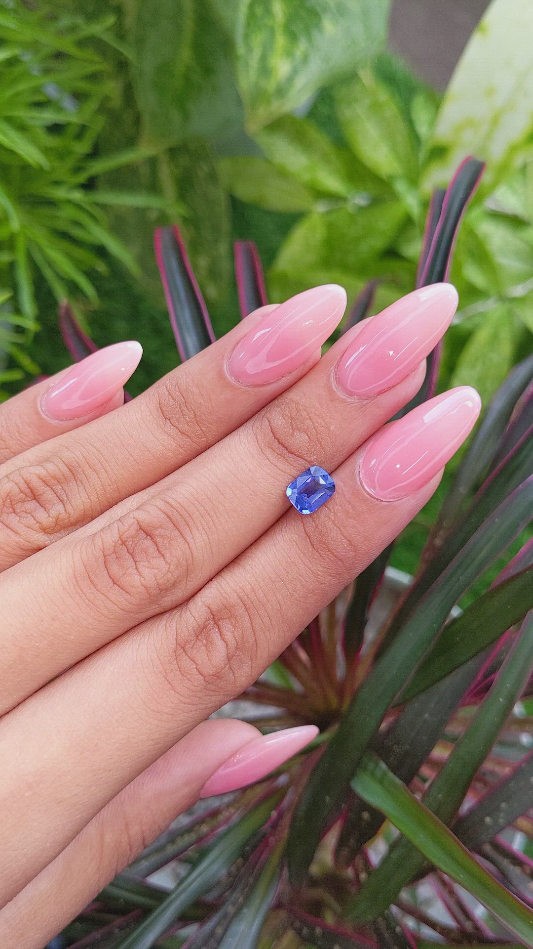 1.29 Ct. Color Change Sapphire from Ceylon (Sri Lanka) Size Video