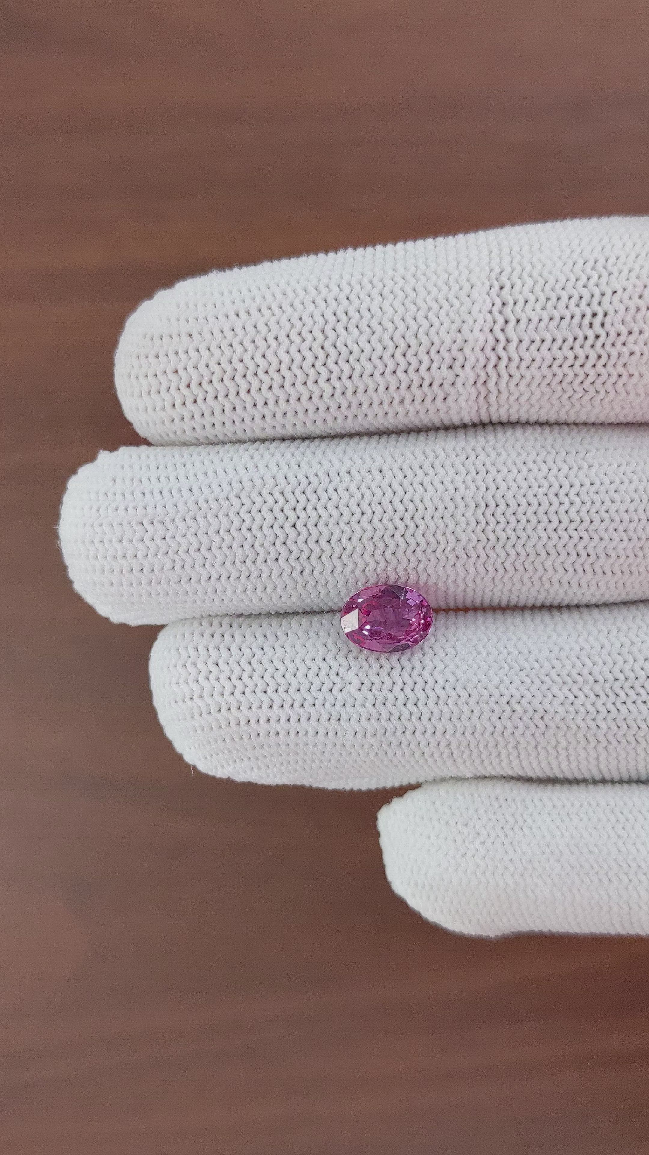2.00 Ct. Purplish Pink Sapphire from Madagascar Size Video