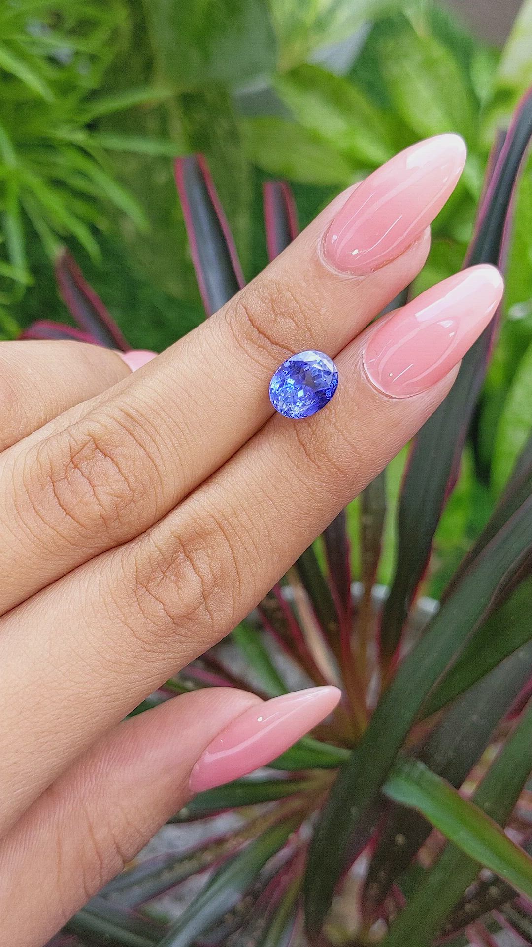 3.20 Ct. Blue Sapphire from Ceylon (Sri Lanka) Size Video