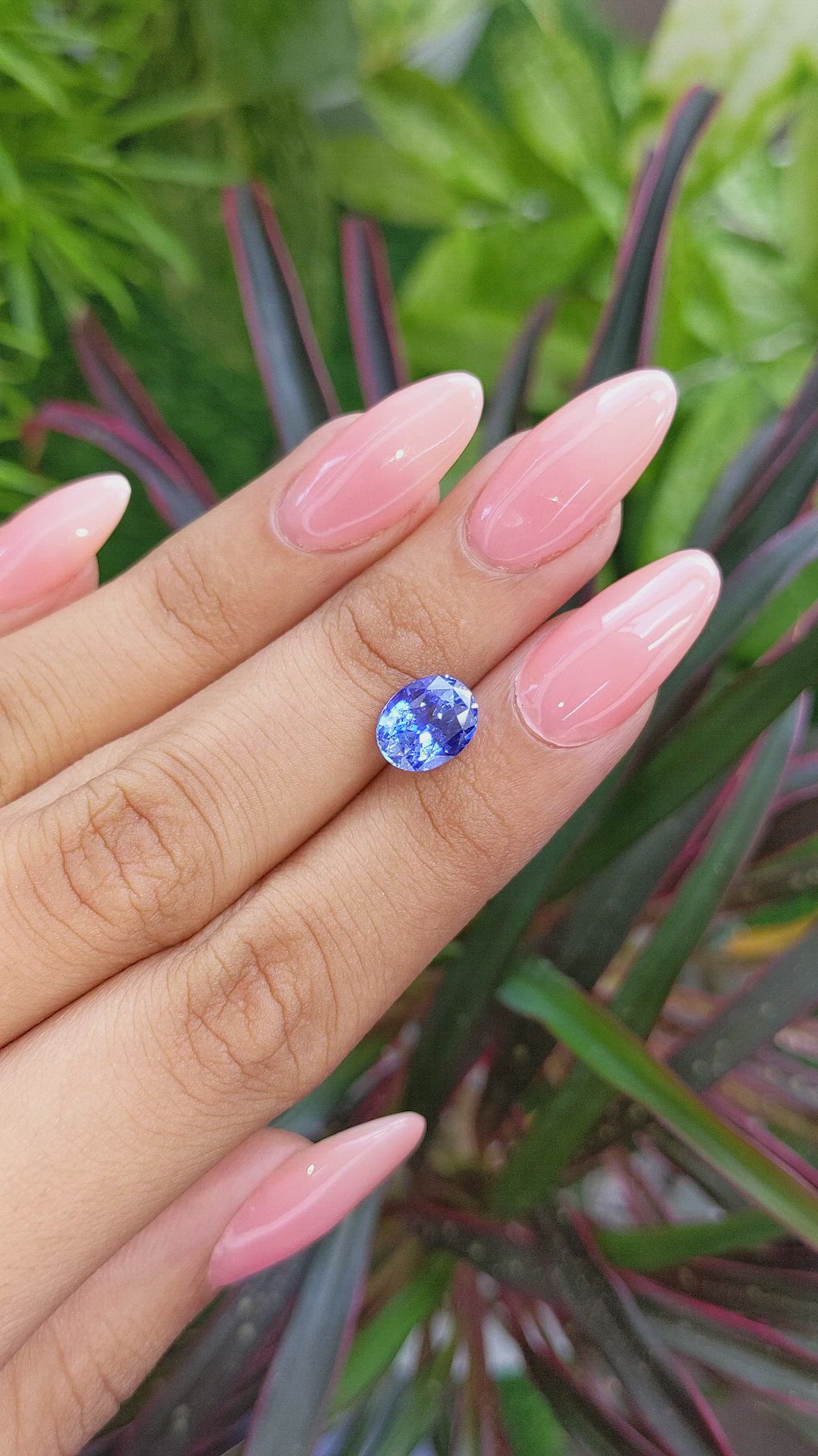 3.20 Ct. Blue Sapphire from Ceylon (Sri Lanka) Size Video