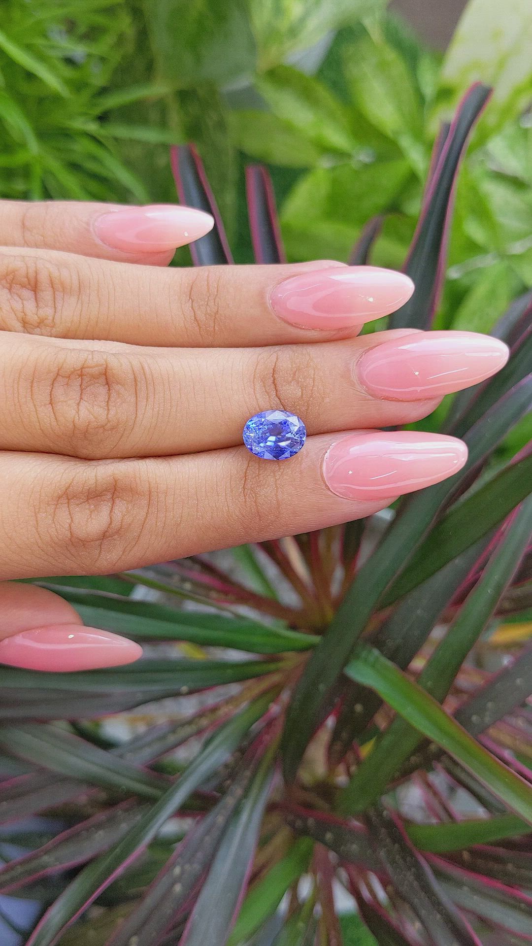 3.20 Ct. Blue Sapphire from Ceylon (Sri Lanka) Size Video