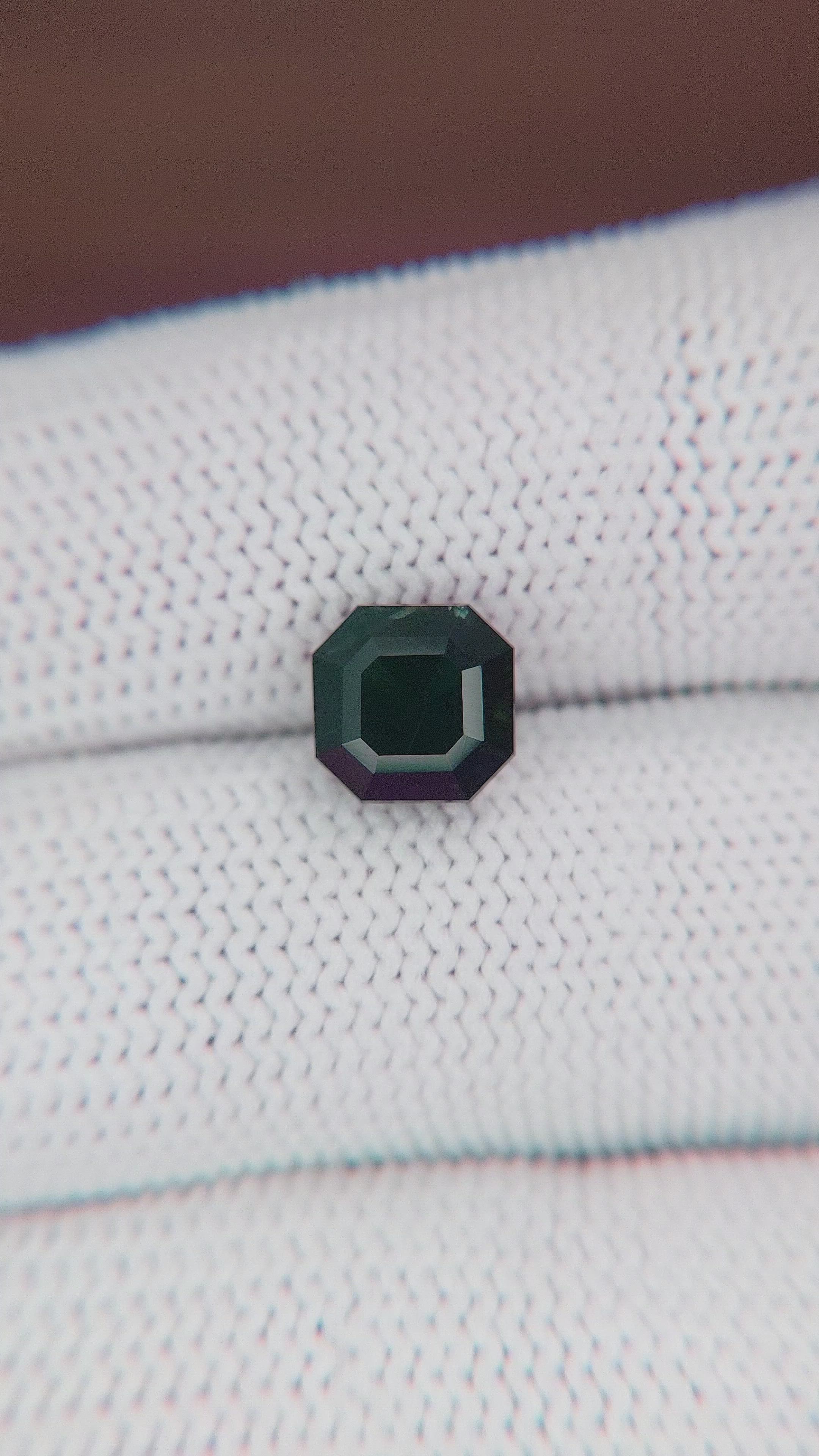 2.69 Ct. Bluish Green Sapphire from Africa Size Video
