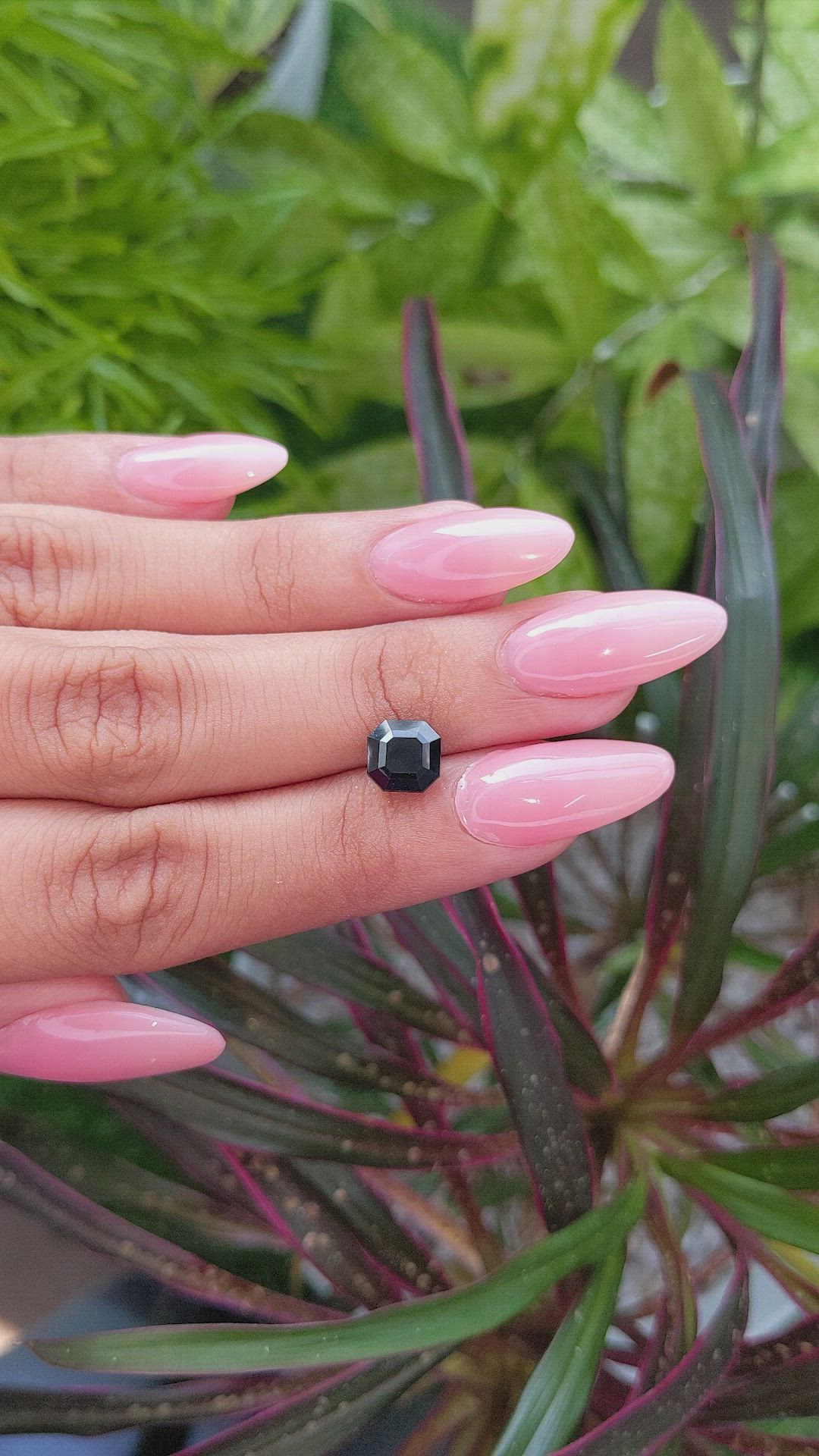 2.69 Ct. Bluish Green Sapphire from Africa Size Video