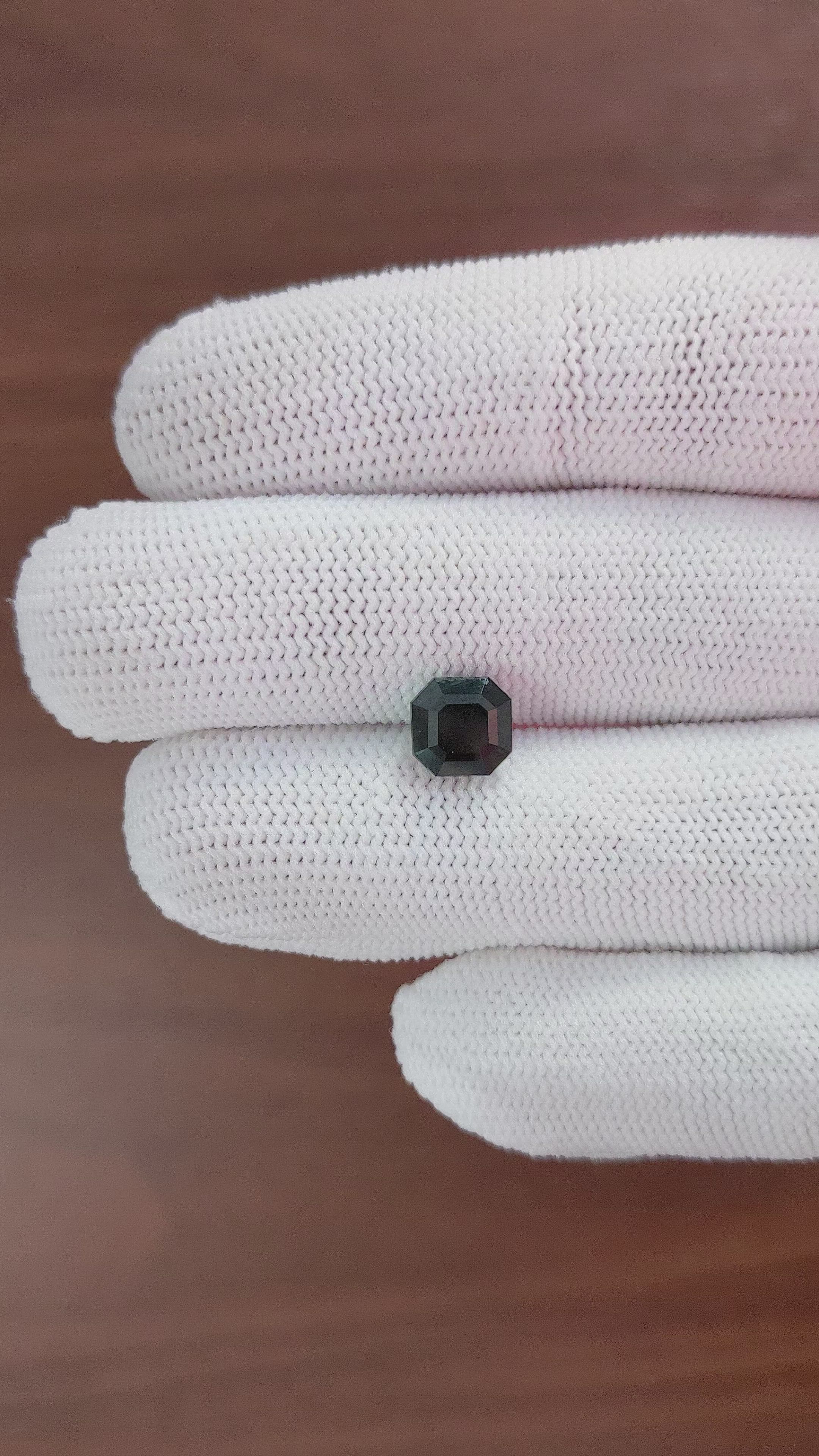 2.69 Ct. Bluish Green Sapphire from Africa Size Video