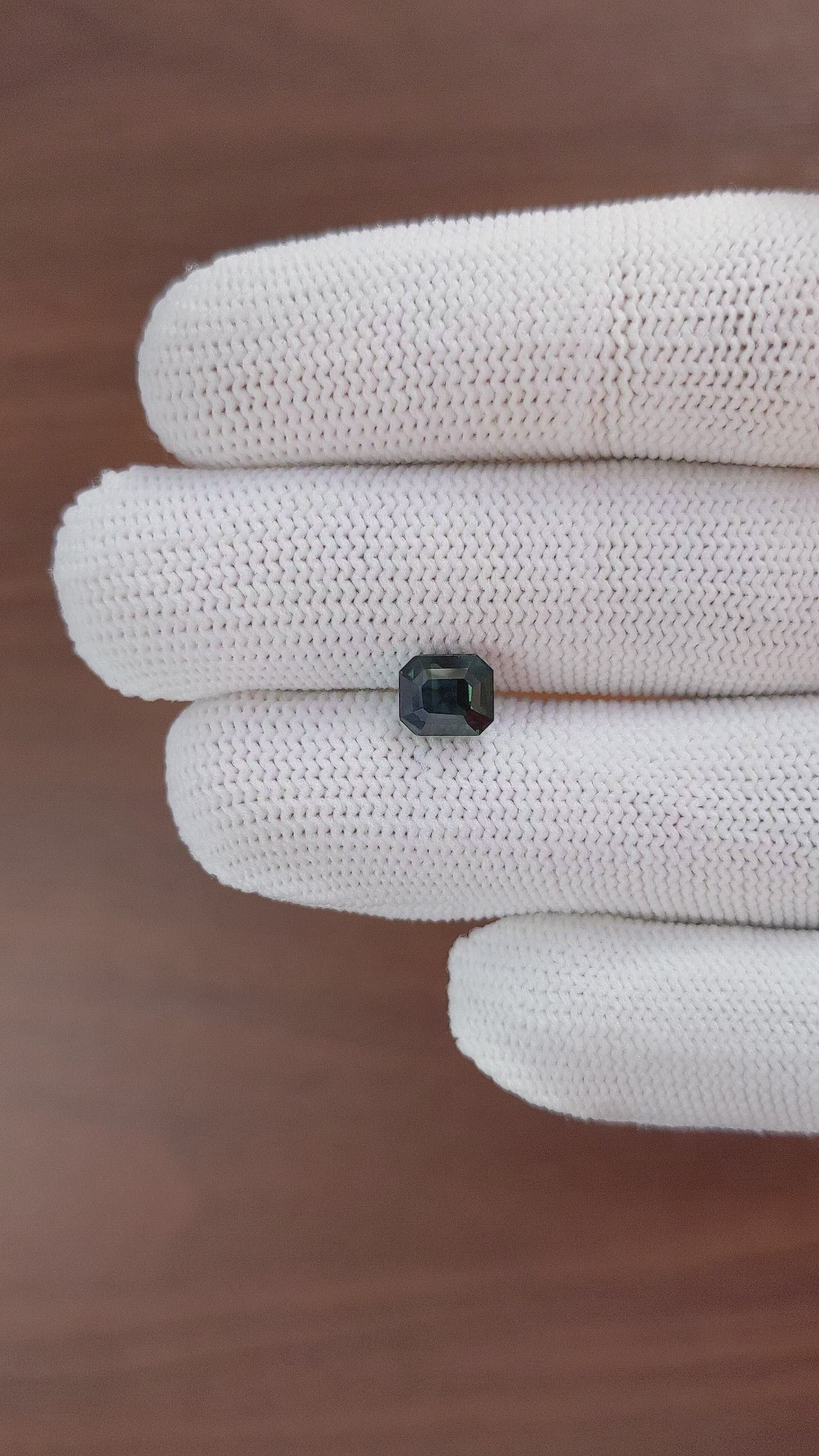 1.97 Ct. Bluish Green Sapphire from Africa Size Video