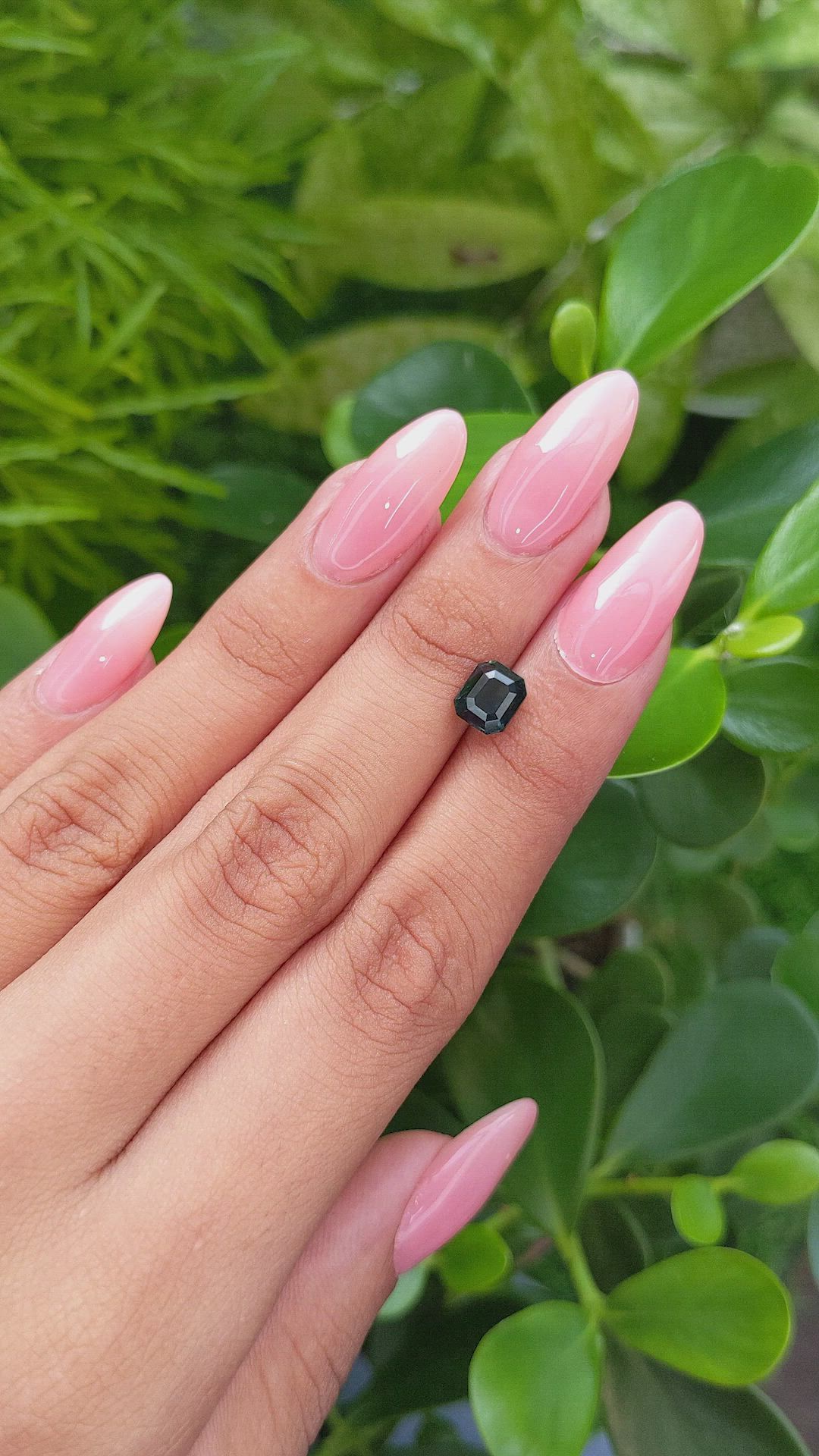 1.97 Ct. Bluish Green Sapphire from Africa Size Video
