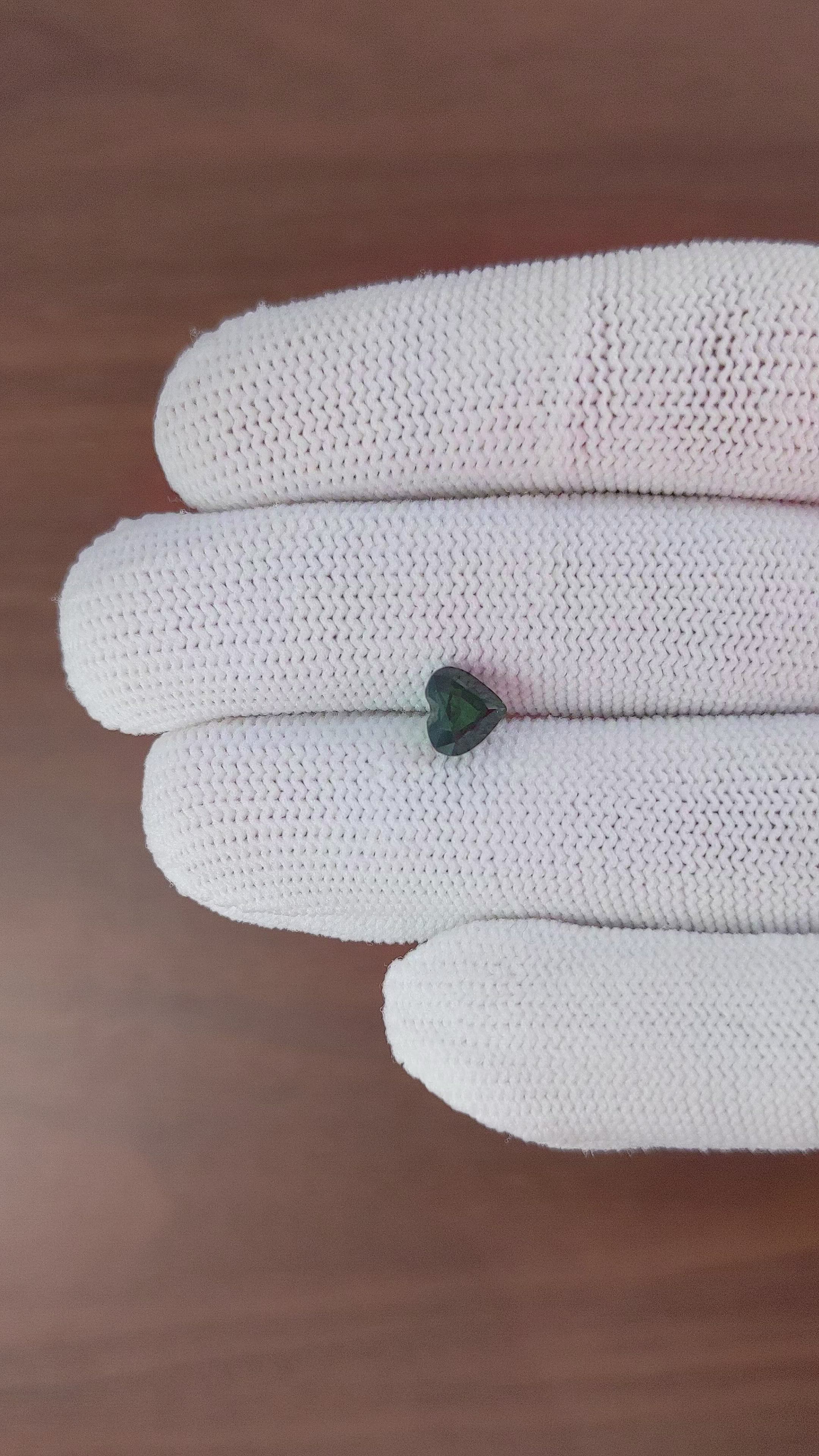 1.51 Ct. Bluish Green Sapphire from Africa Size Video