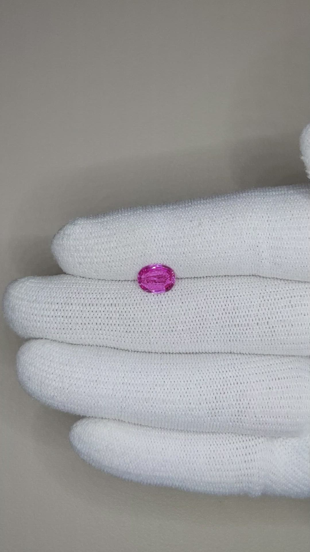 1.58 Ct. Pink Sapphire Size Video