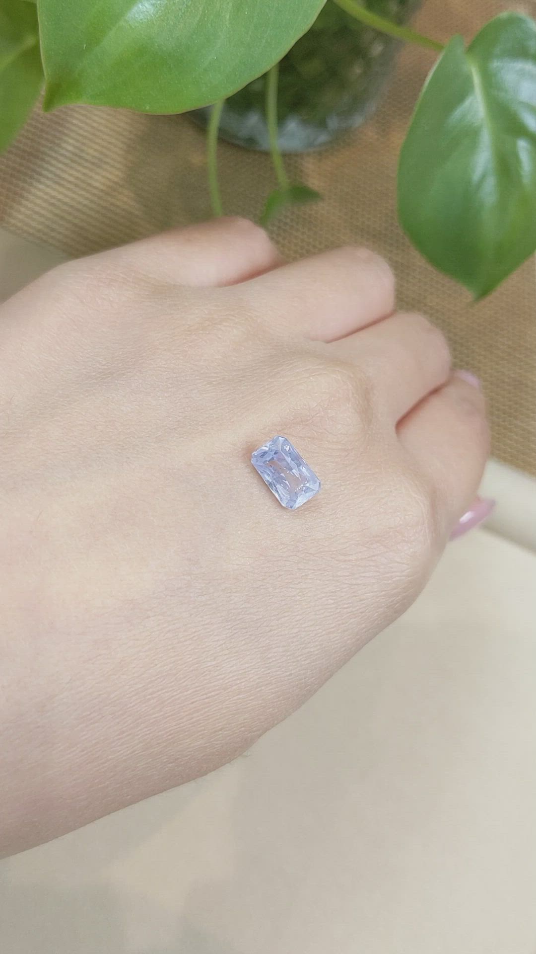 2.30 Ct. Blue Sapphire from Ceylon (Sri Lanka) Size Video