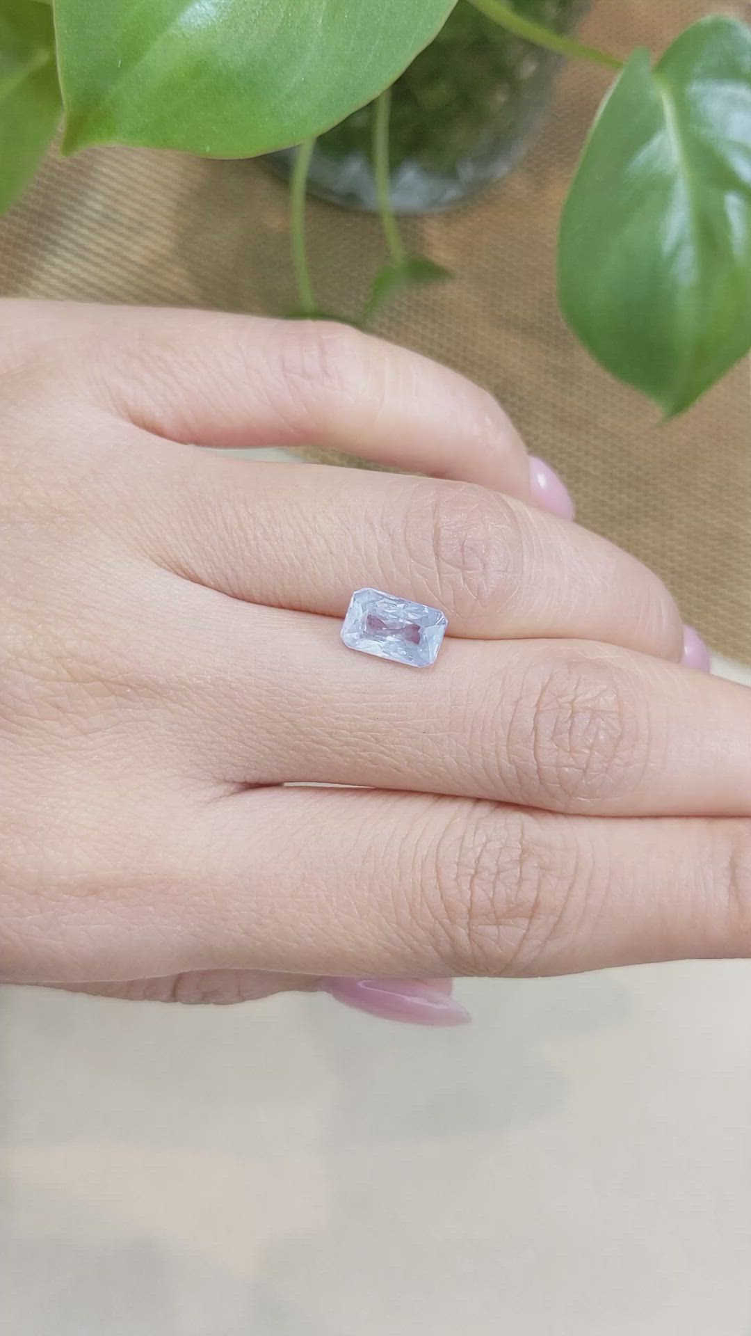 2.30 Ct. Blue Sapphire from Ceylon (Sri Lanka) Size Video