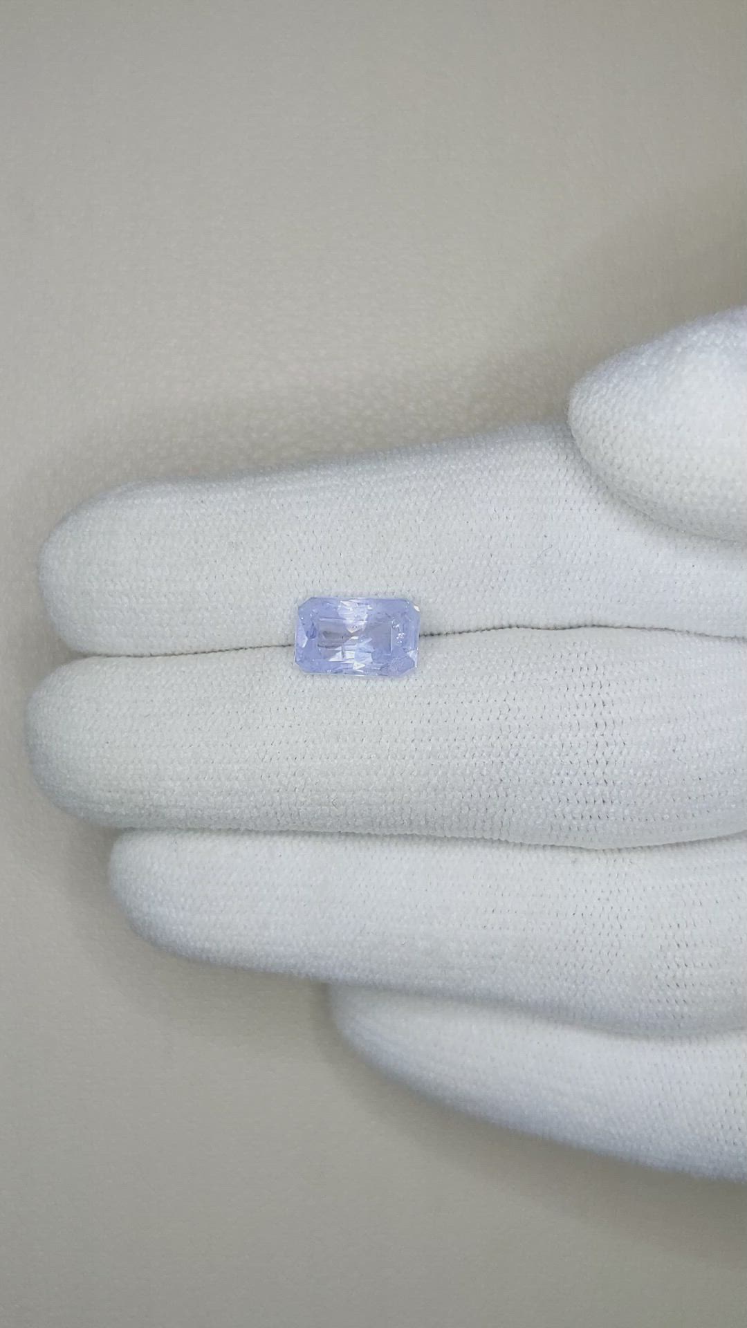 2.30 Ct. Blue Sapphire from Ceylon (Sri Lanka) Size Video