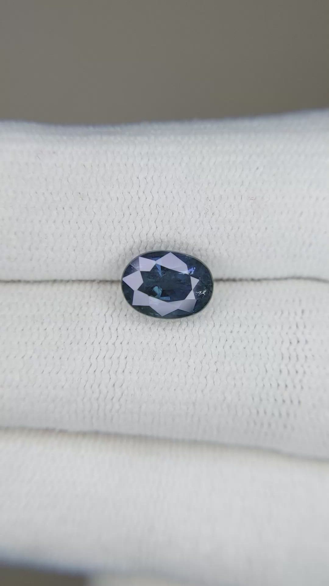 2.08 Ct. Blue Sapphire from Ceylon (Sri Lanka) Size Video