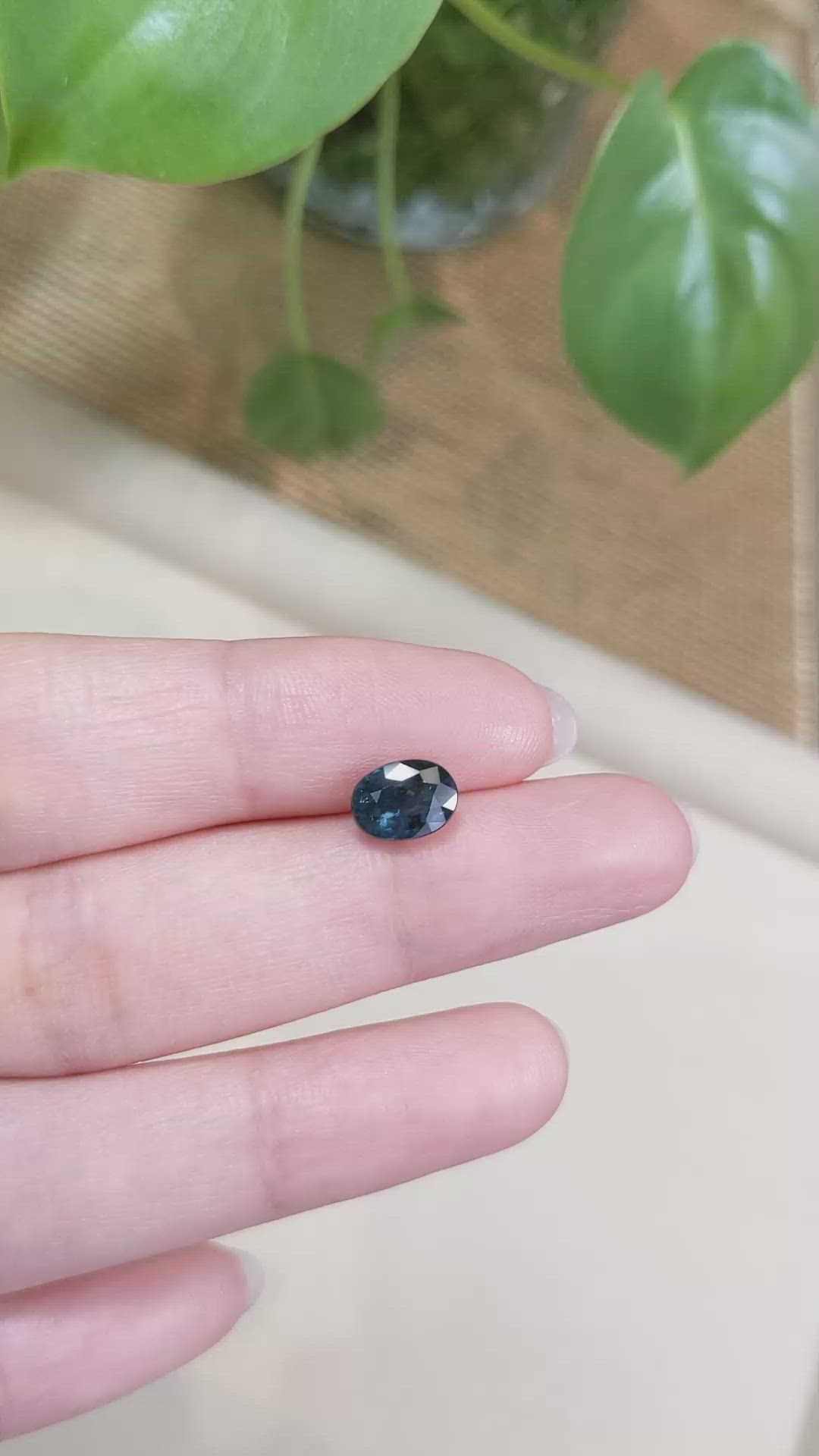 2.08 Ct. Blue Sapphire from Ceylon (Sri Lanka) Size Video