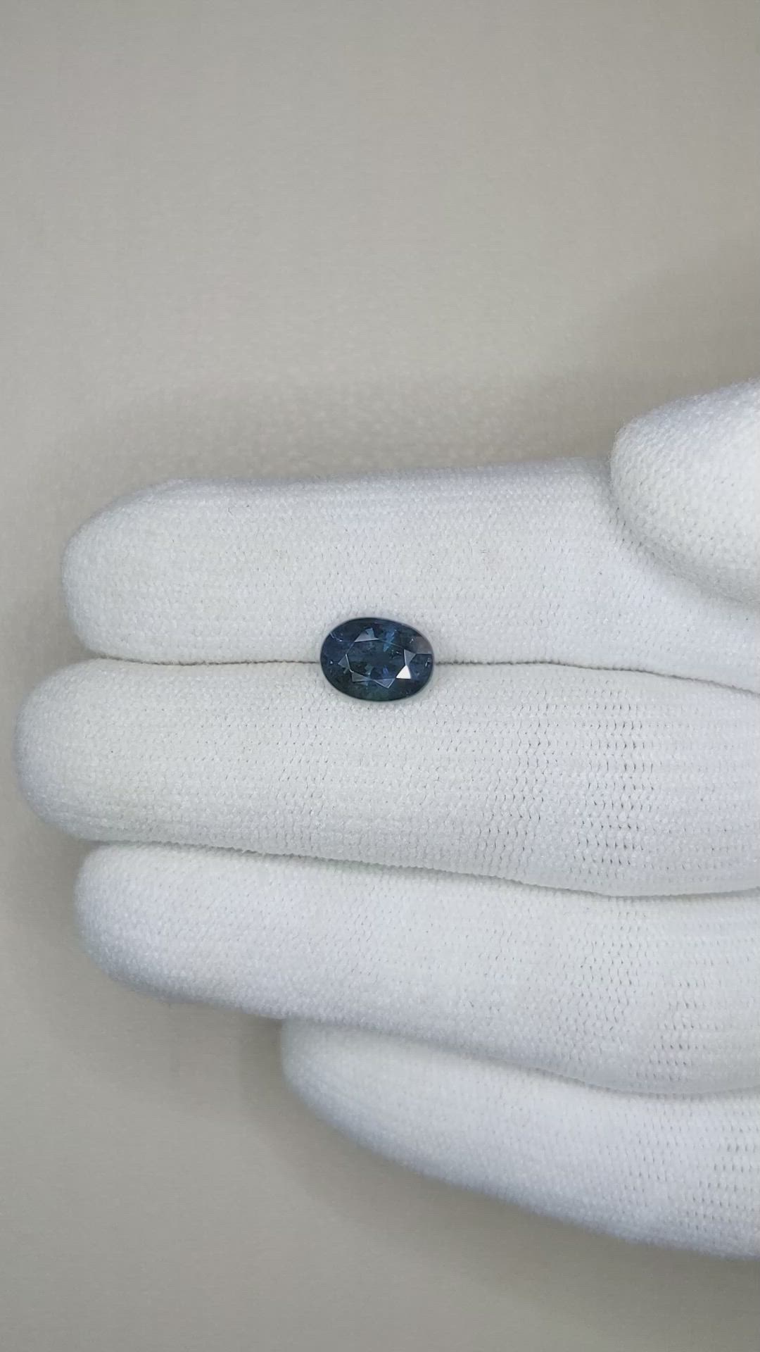 2.08 Ct. Blue Sapphire from Ceylon (Sri Lanka) Size Video
