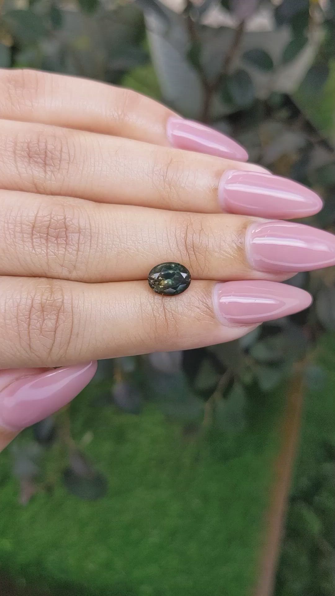 1.69 Ct. Bi Color Sapphire from Ceylon (Sri Lanka) Size Video